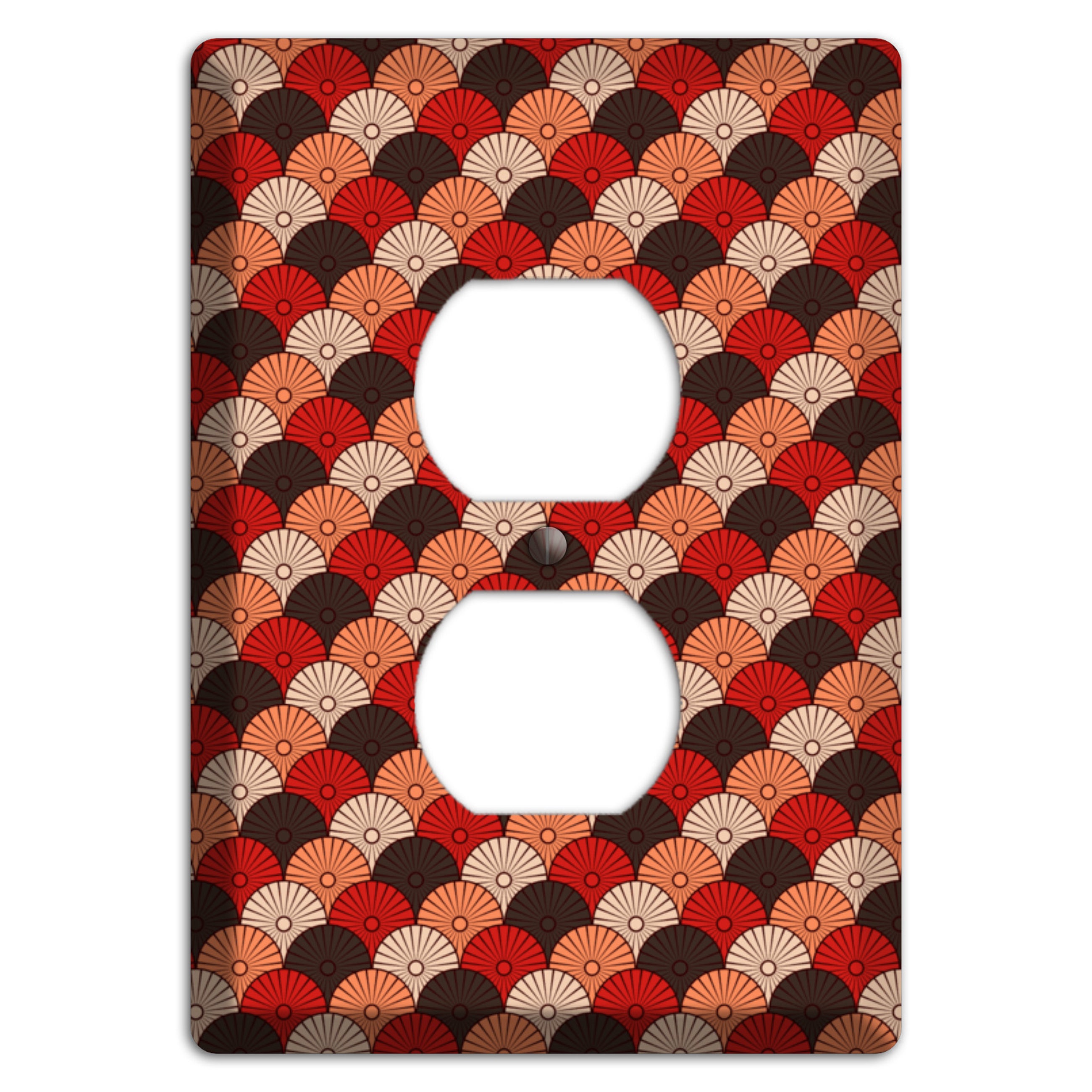 Asian Scallops Duplex Outlet Wallplate