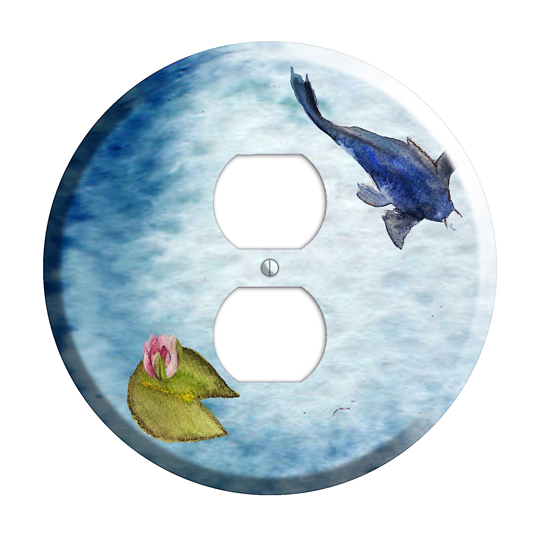 Koi Pond C Duplex Outlet Wallplate