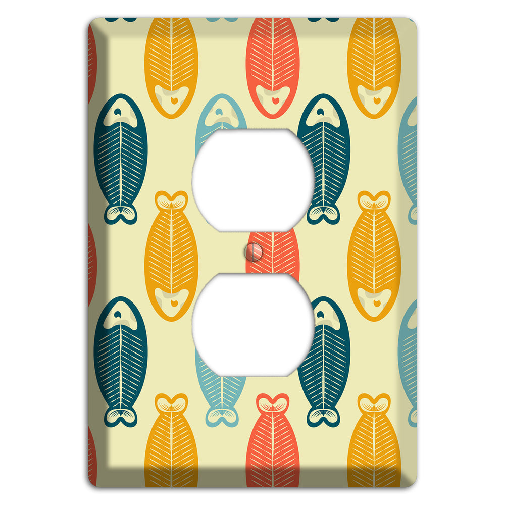 Fish Duplex Outlet Wallplate
