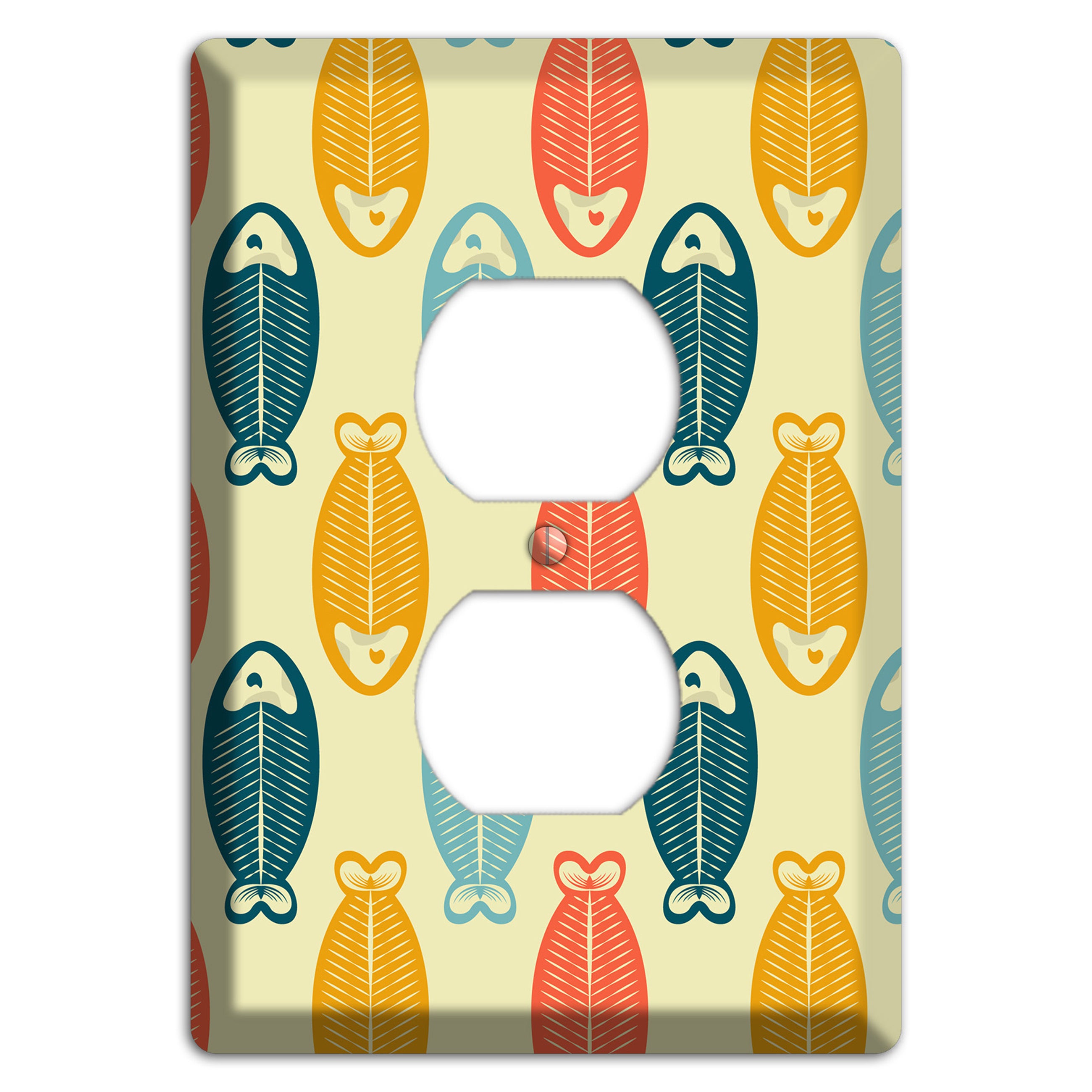 Fish Duplex Outlet Wallplate