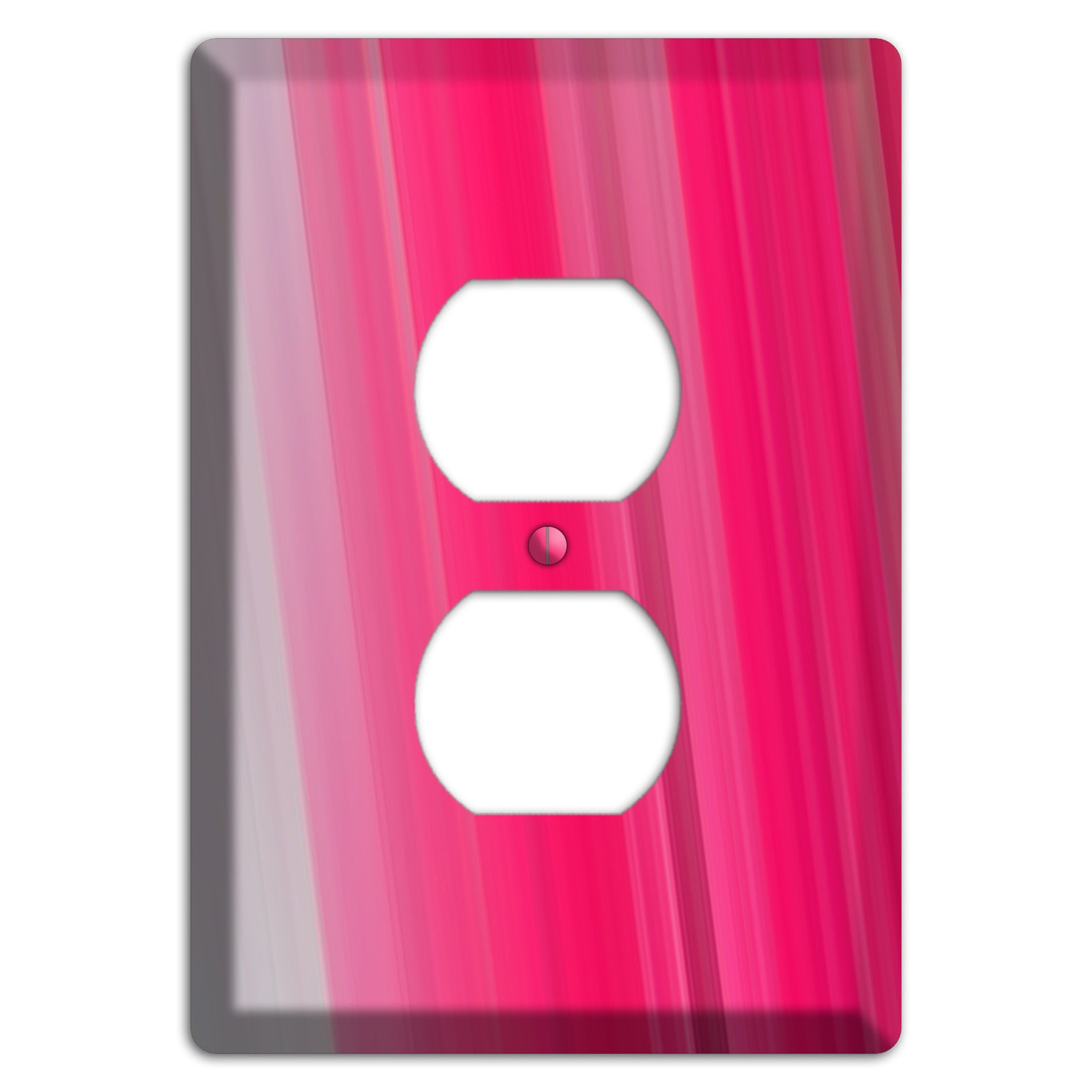 Pink Ray of Light Duplex Outlet Wallplate
