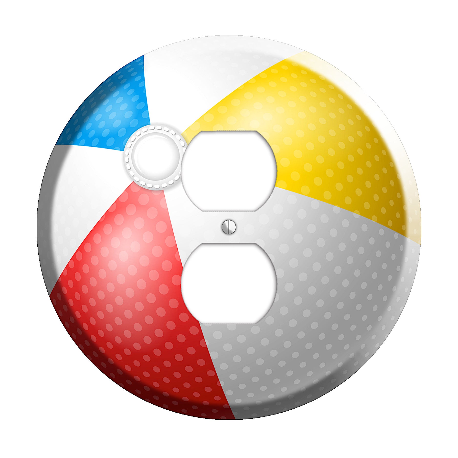 Beach Ball Duplex Outlet Wallplate