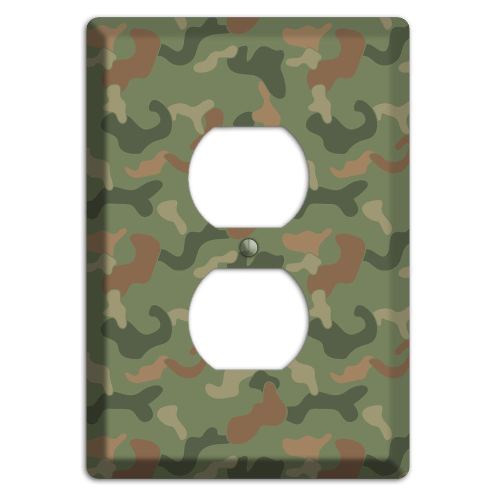 Jungle Green Camo Duplex Outlet Wallplate