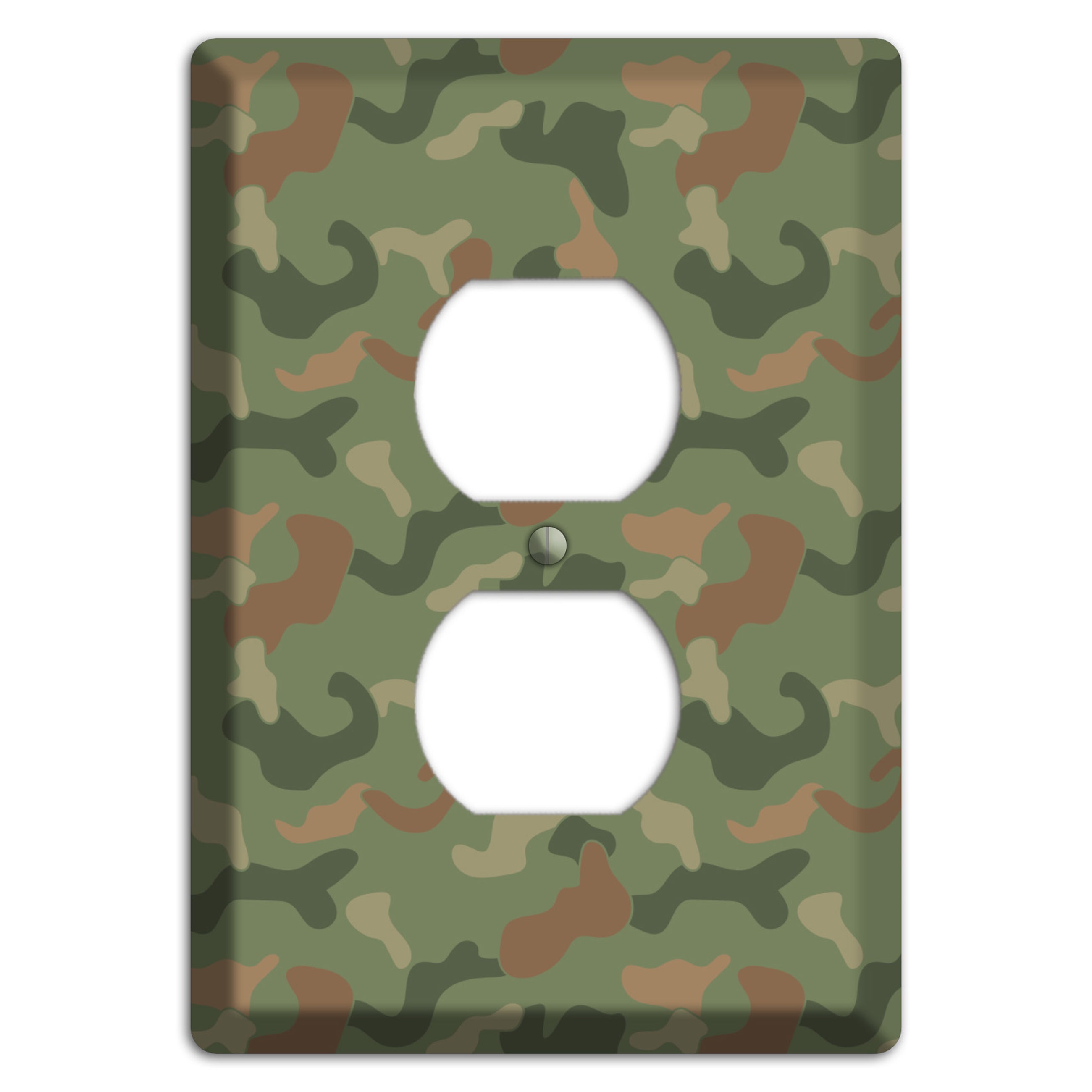 Jungle Green Camo Duplex Outlet Wallplate