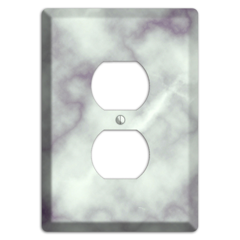 Gray Nurse Marble Duplex Outlet Wallplate