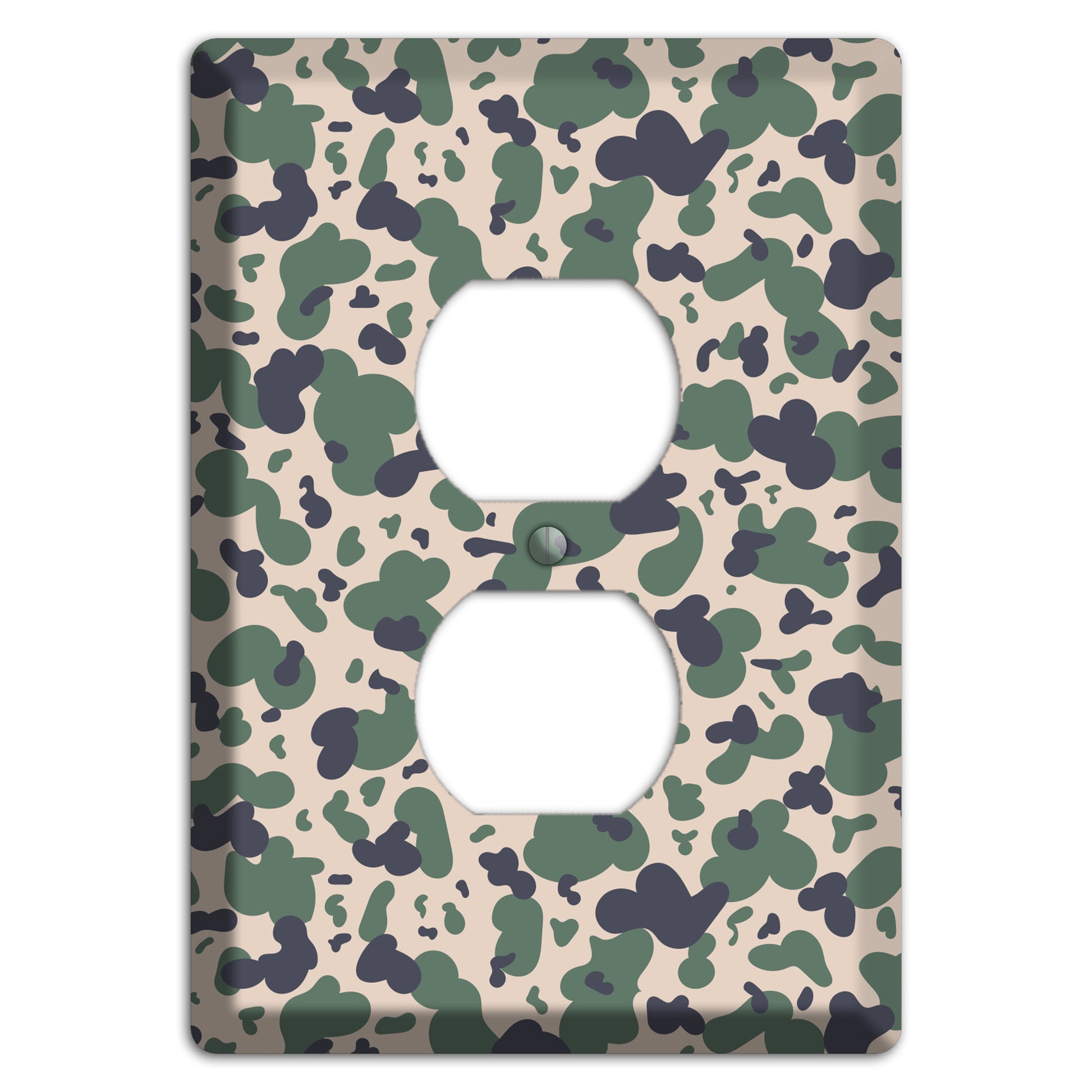 Afghanistan Blotch 2 Camo Duplex Outlet Wallplate