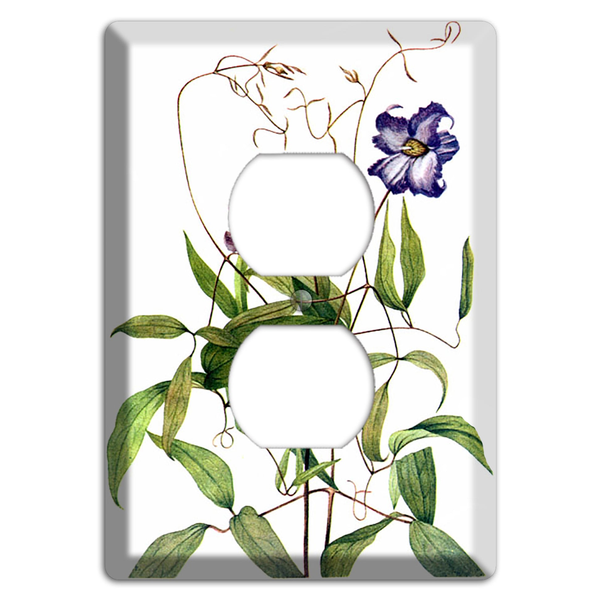 Clematis Crispa Duplex Outlet Wallplate