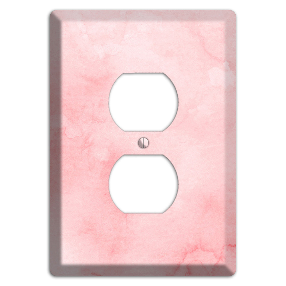 Mandys Pink Soft Coral Duplex Outlet Wallplate