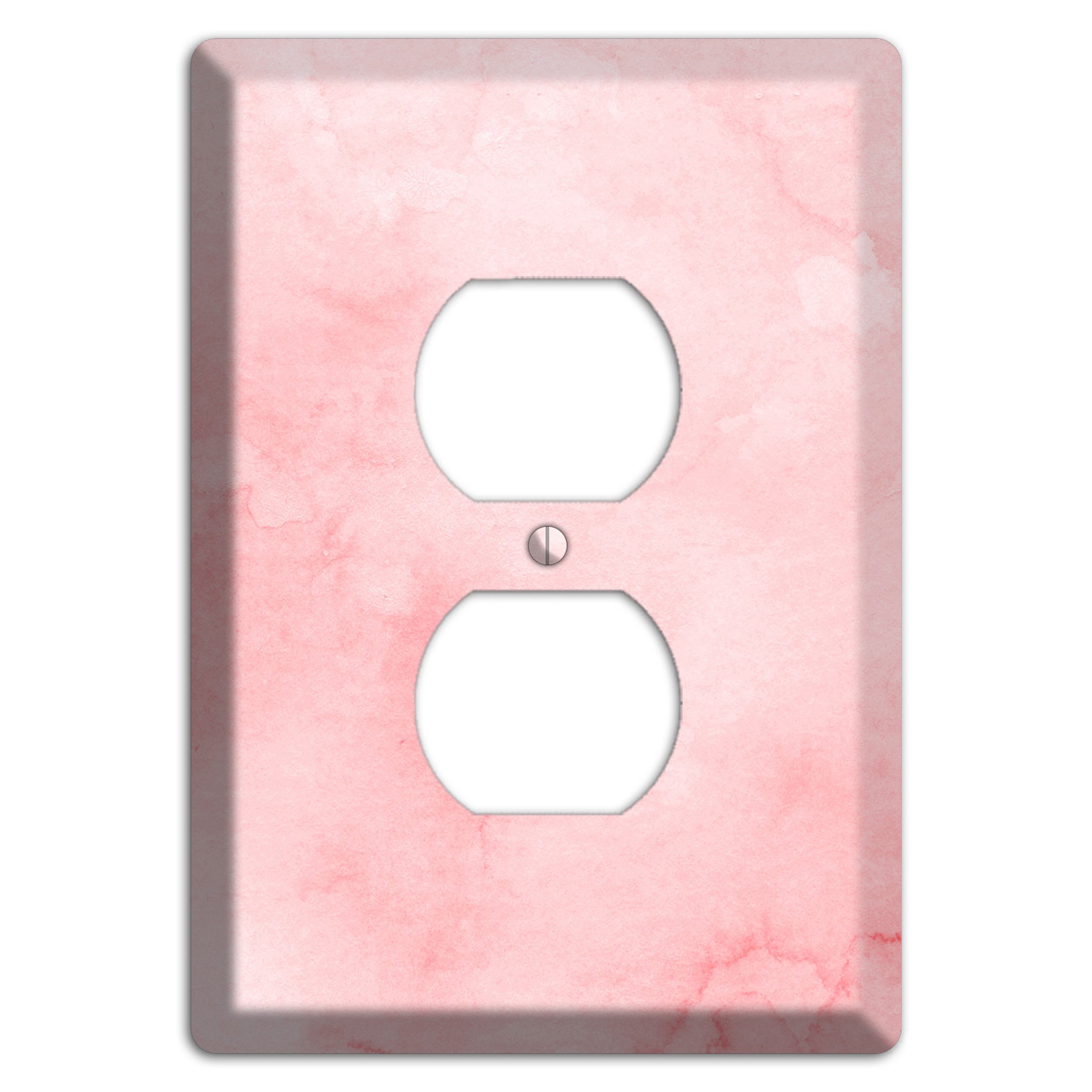 Mandys Pink Soft Coral Duplex Outlet Wallplate