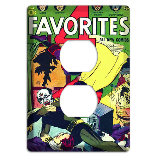 Favorites 4 Vintage Comics Duplex Outlet Wallplate