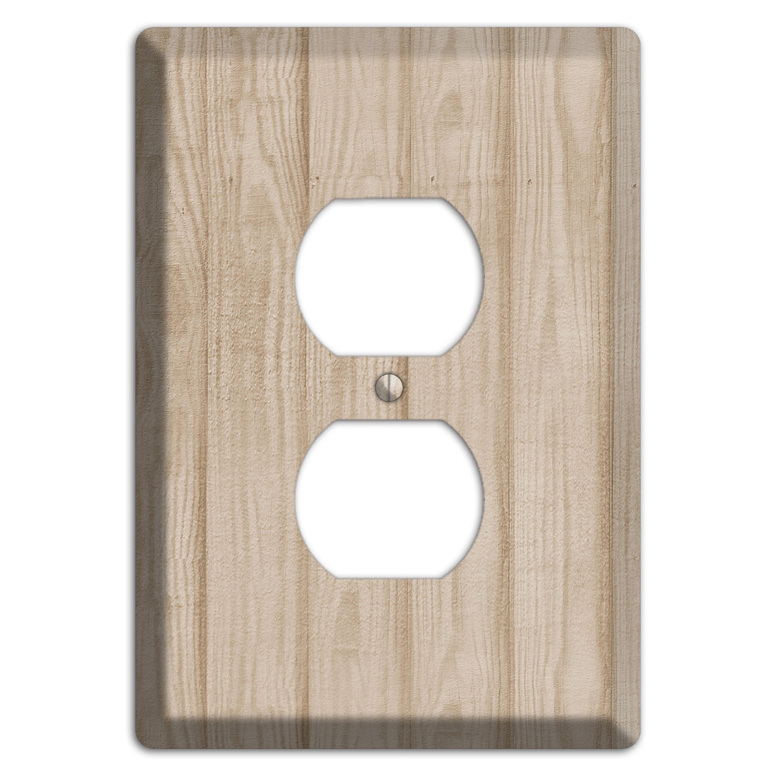 Indian Khaki Neutral Texture Duplex Outlet Wallplate