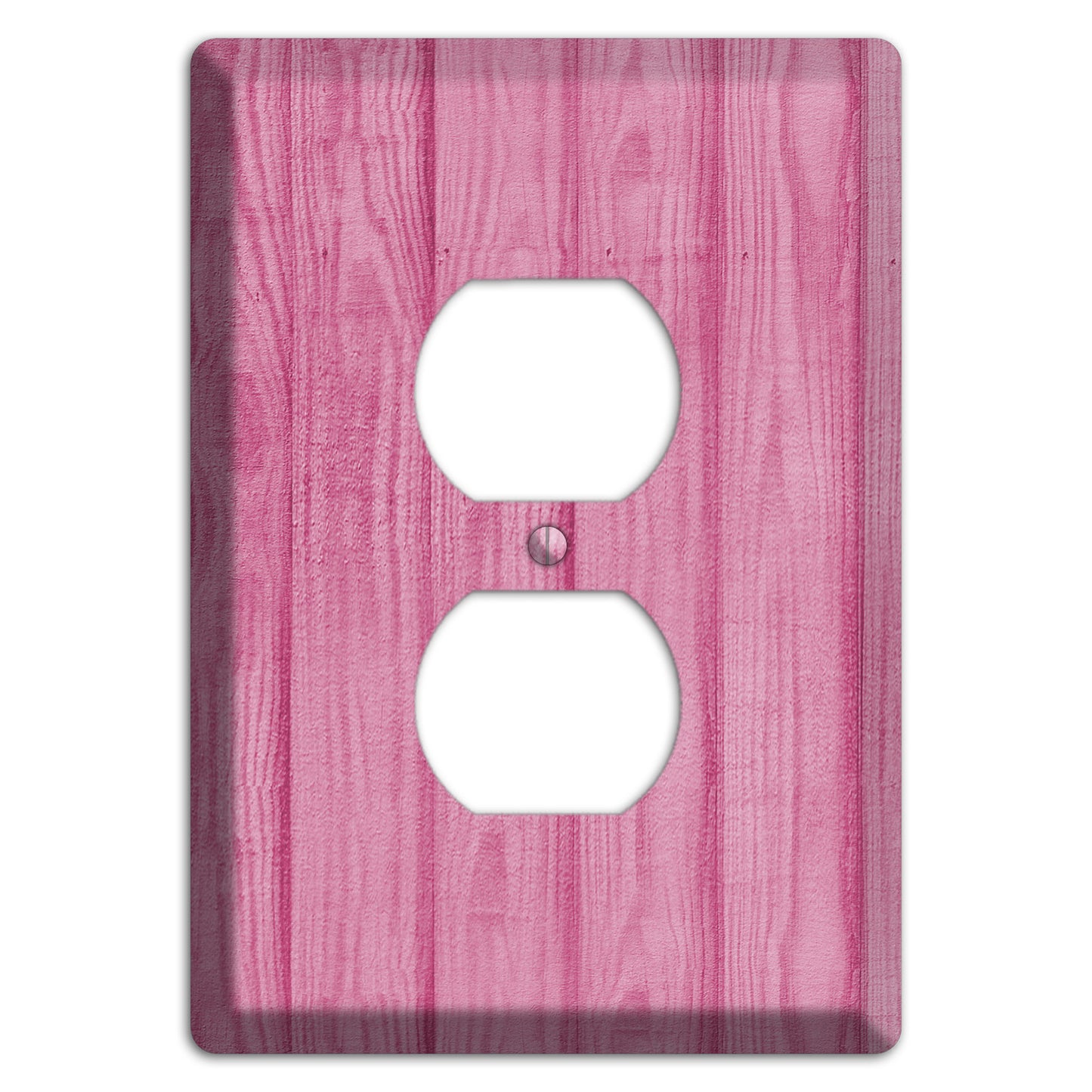 Can Can Pink Texture Duplex Outlet Wallplate