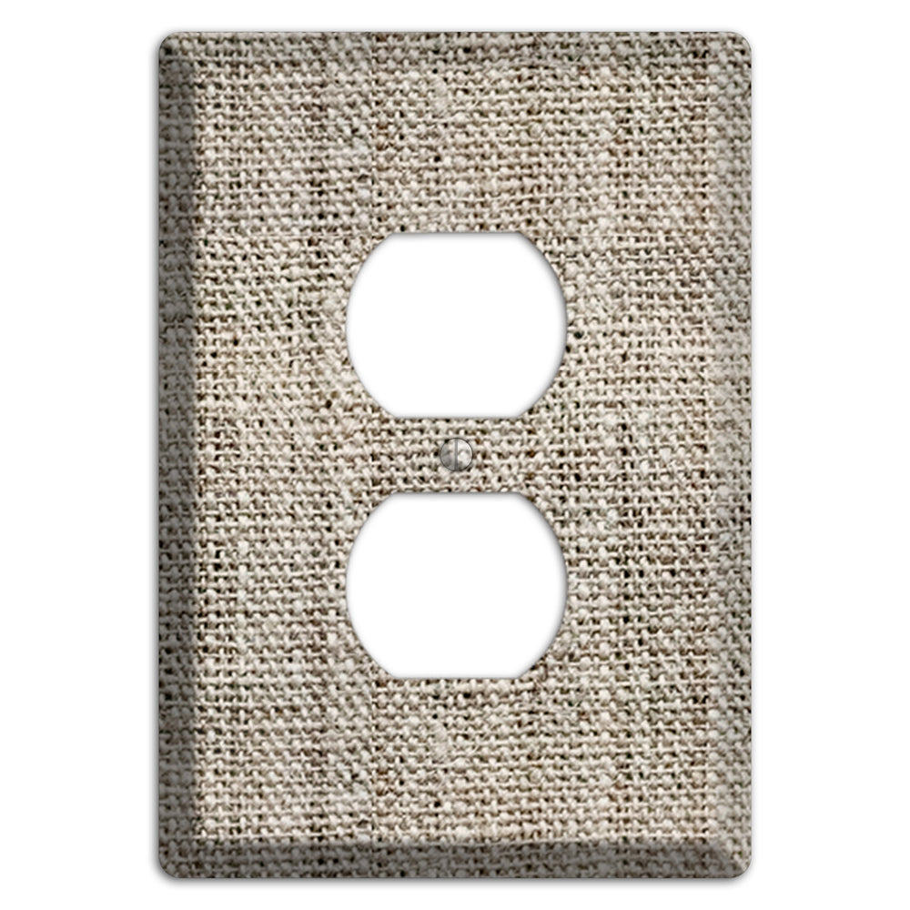 Niagara Burlap Duplex Outlet Wallplate