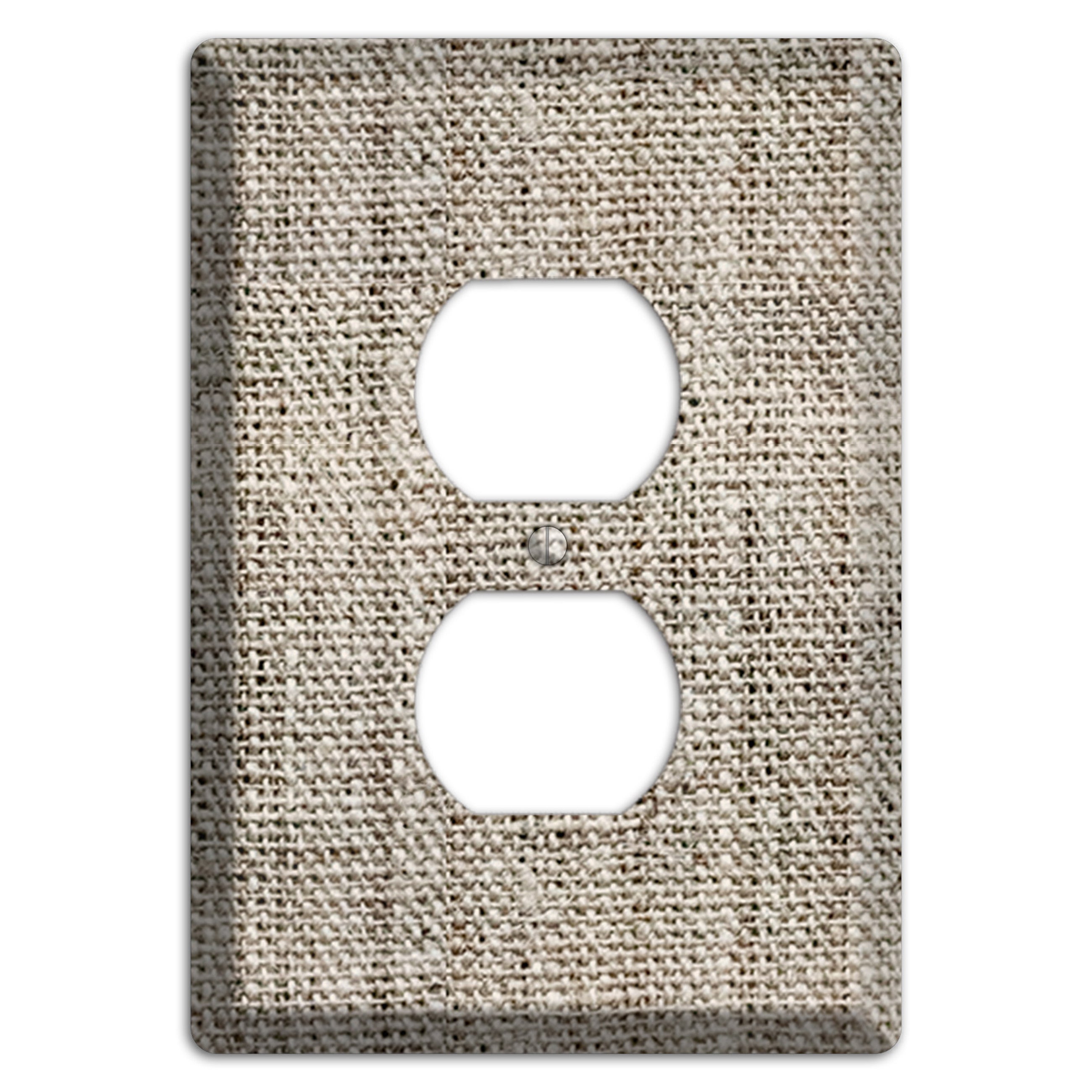 Niagara Burlap Duplex Outlet Wallplate
