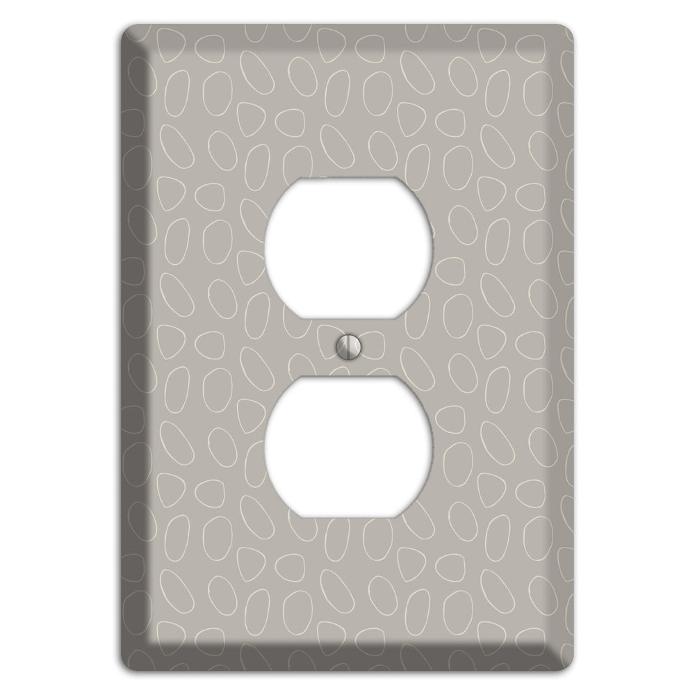 Simple Scandanavian Style E Duplex Outlet Wallplate