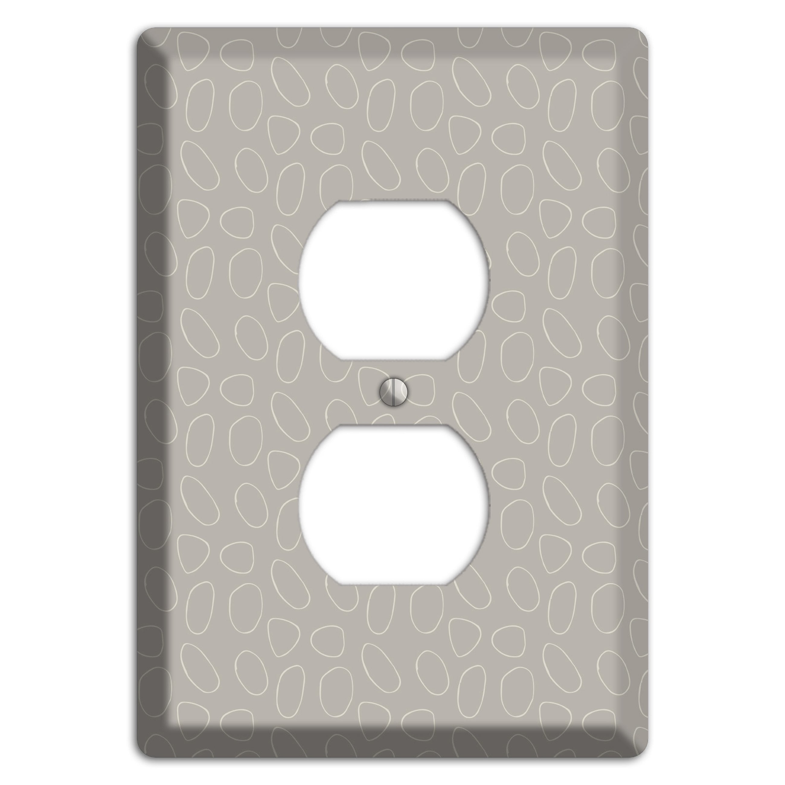 Simple Scandanavian Style E Duplex Outlet Wallplate