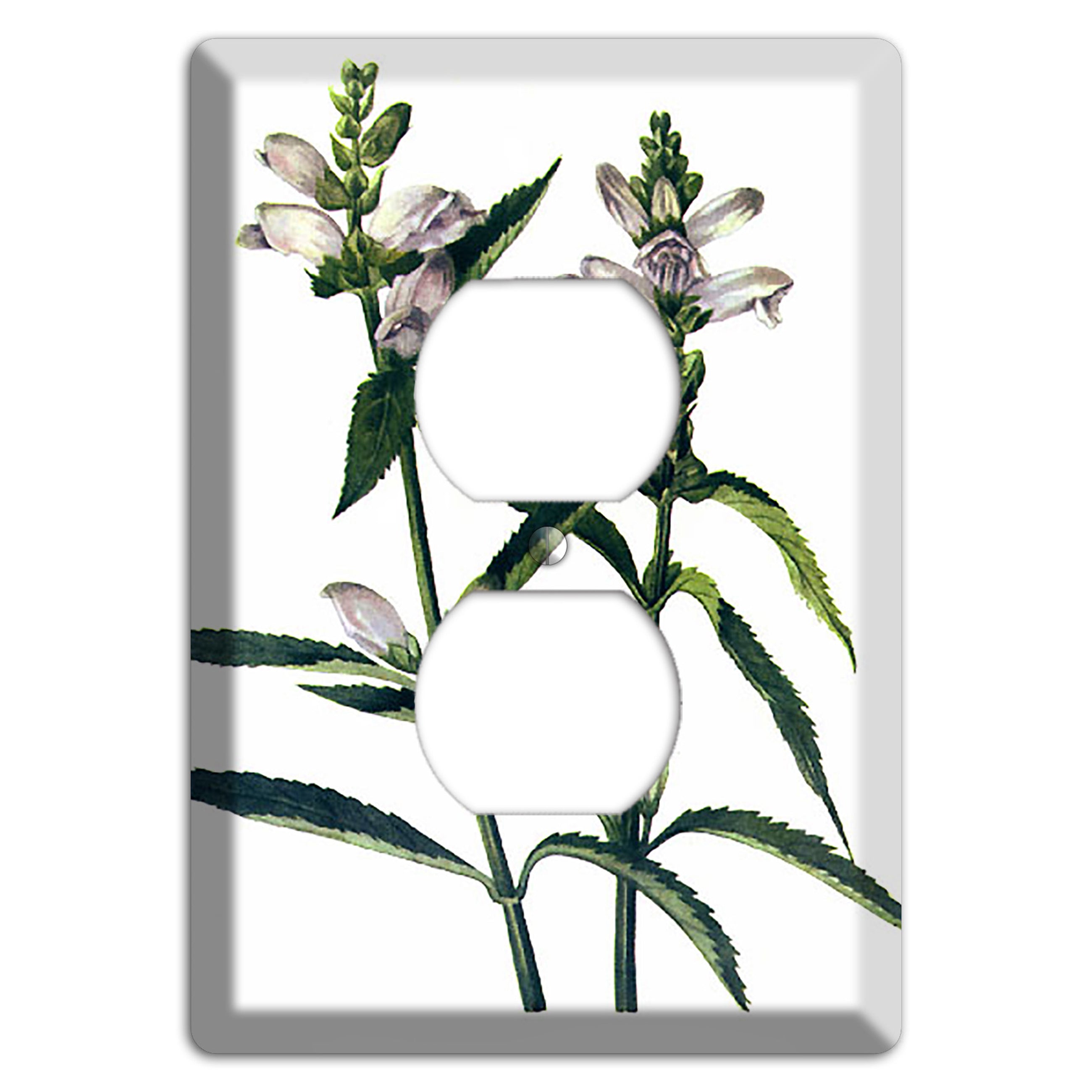 Chelone Glabra Duplex Outlet Wallplate