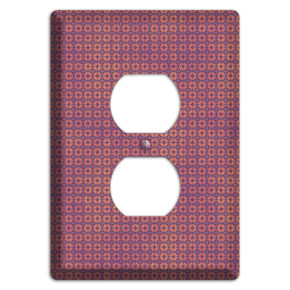 Multi Cranberry Arabesque Duplex Outlet Wallplate