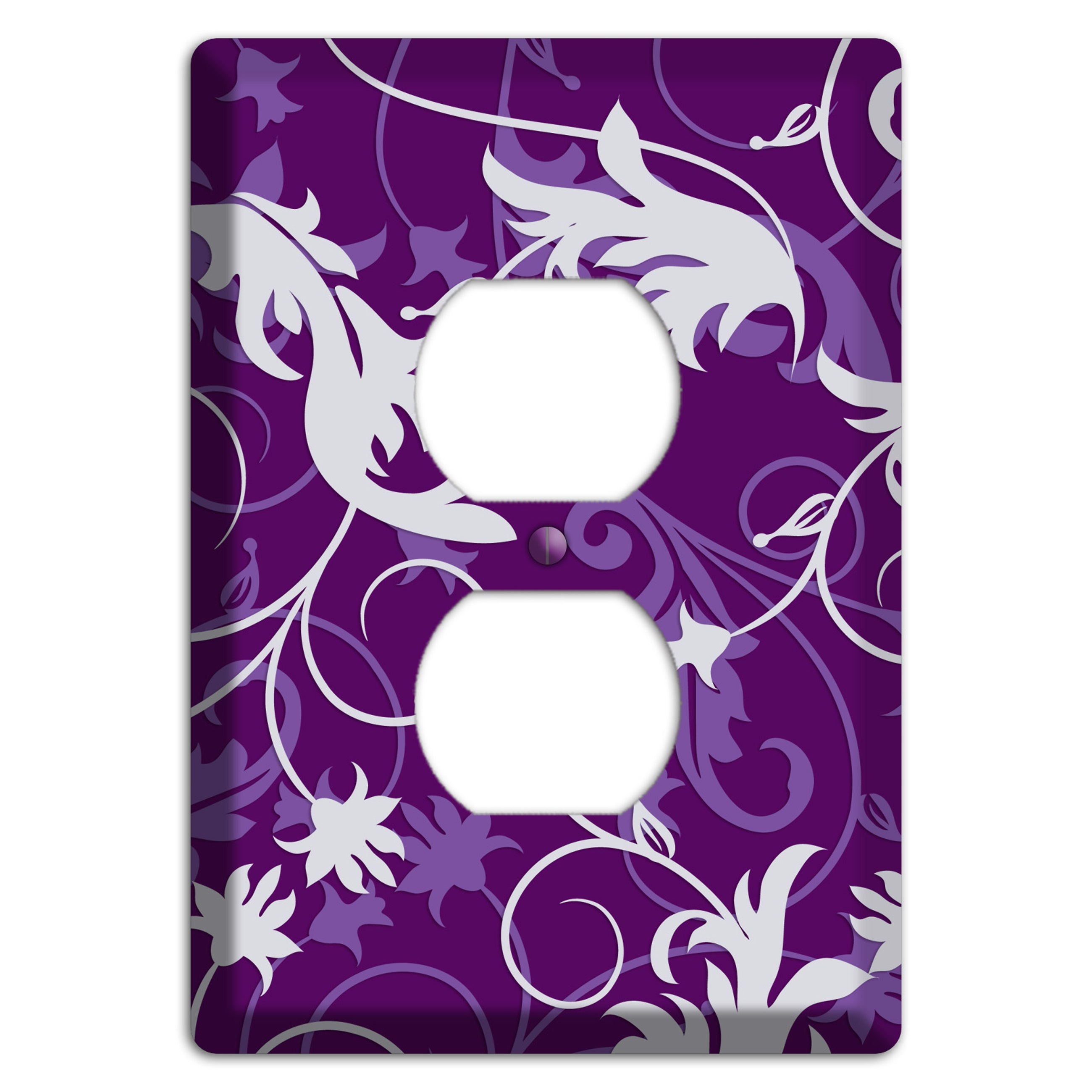 Purple Victorian Duplex Outlet Wallplate