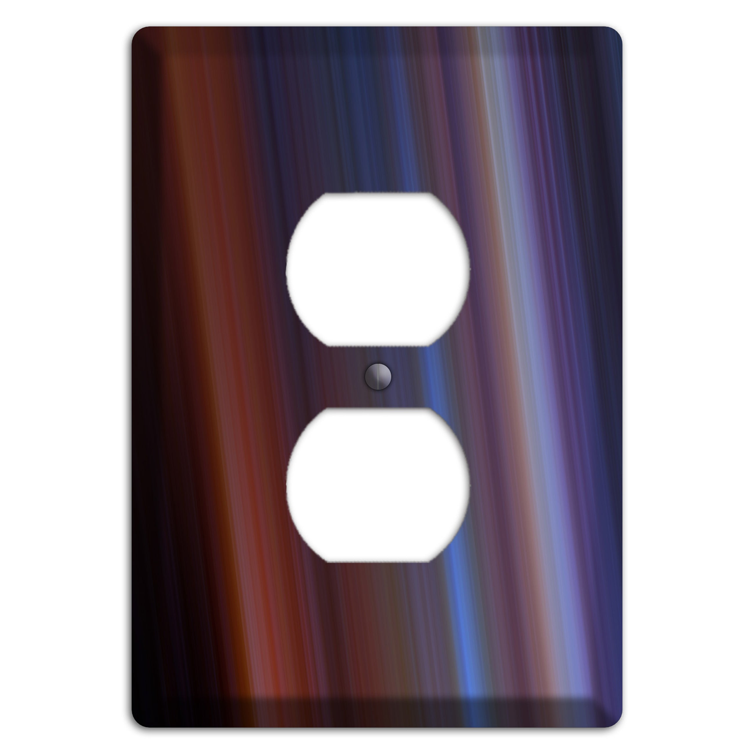 Green Foulard 4 Duplex Outlet Wallplate