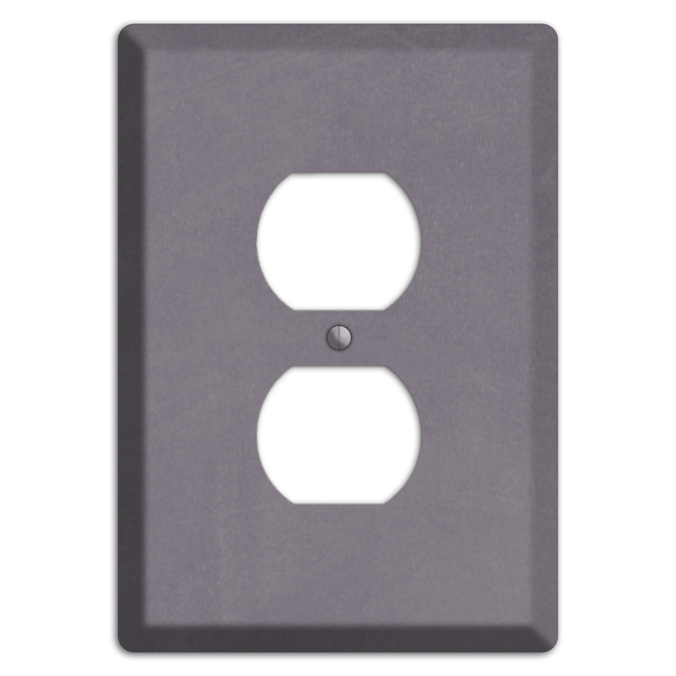 Chalk Purple Duplex Outlet Wallplate