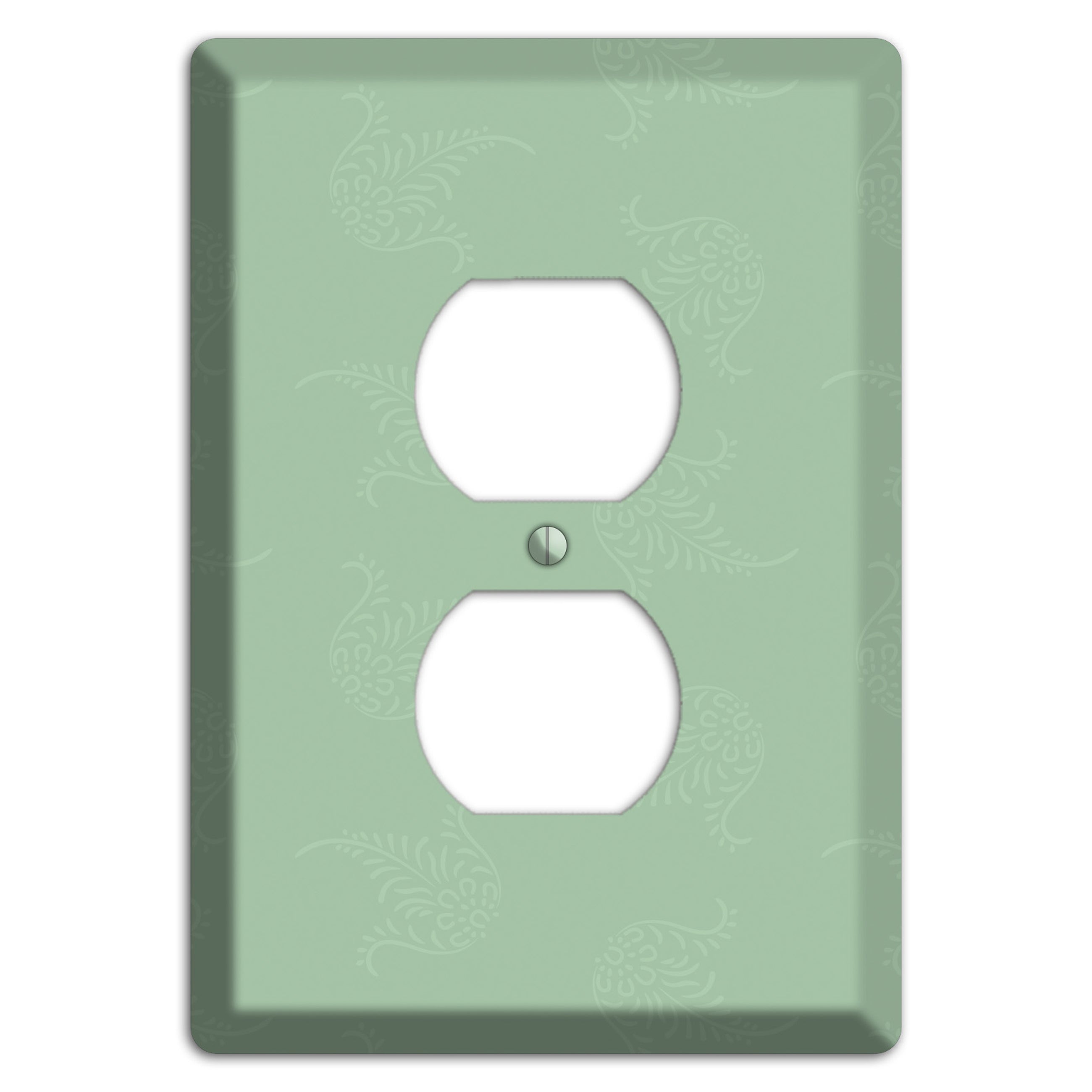 Sage Cartouche Duplex Outlet Wallplate