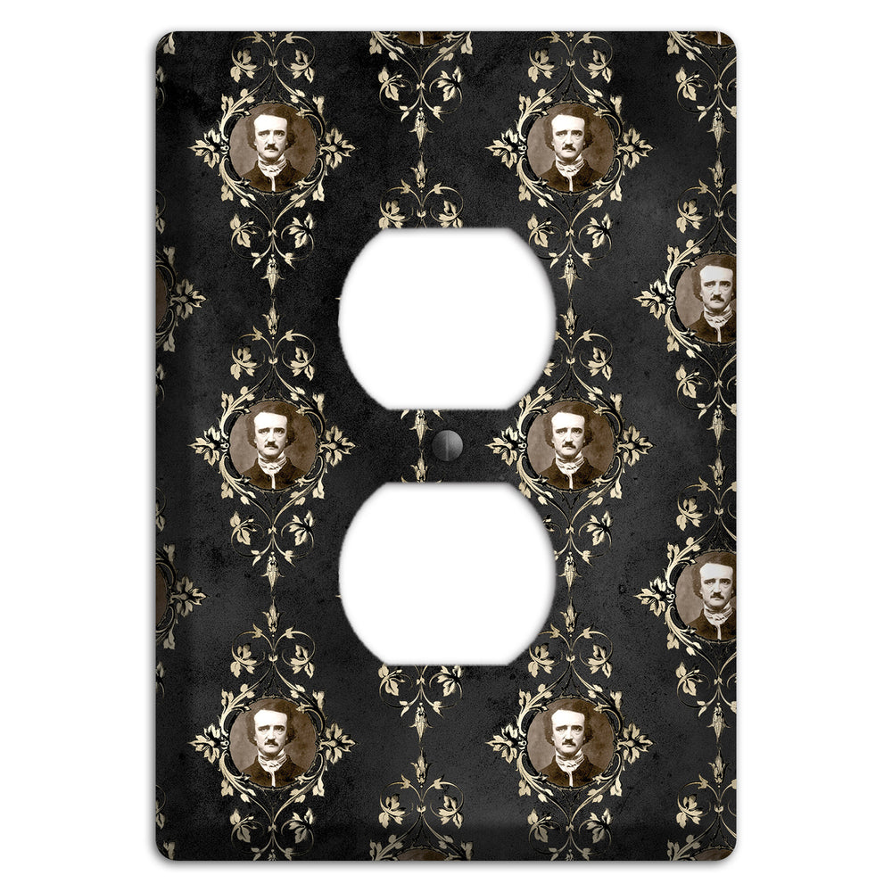 Edgar Allen Poe Self Portrait Duplex Outlet Wallplate