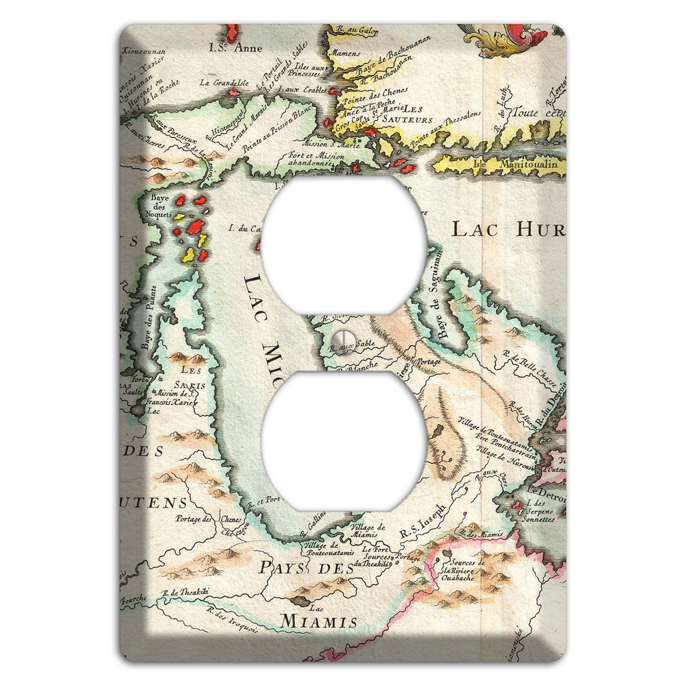 Lake Michigan Duplex Outlet Wallplate