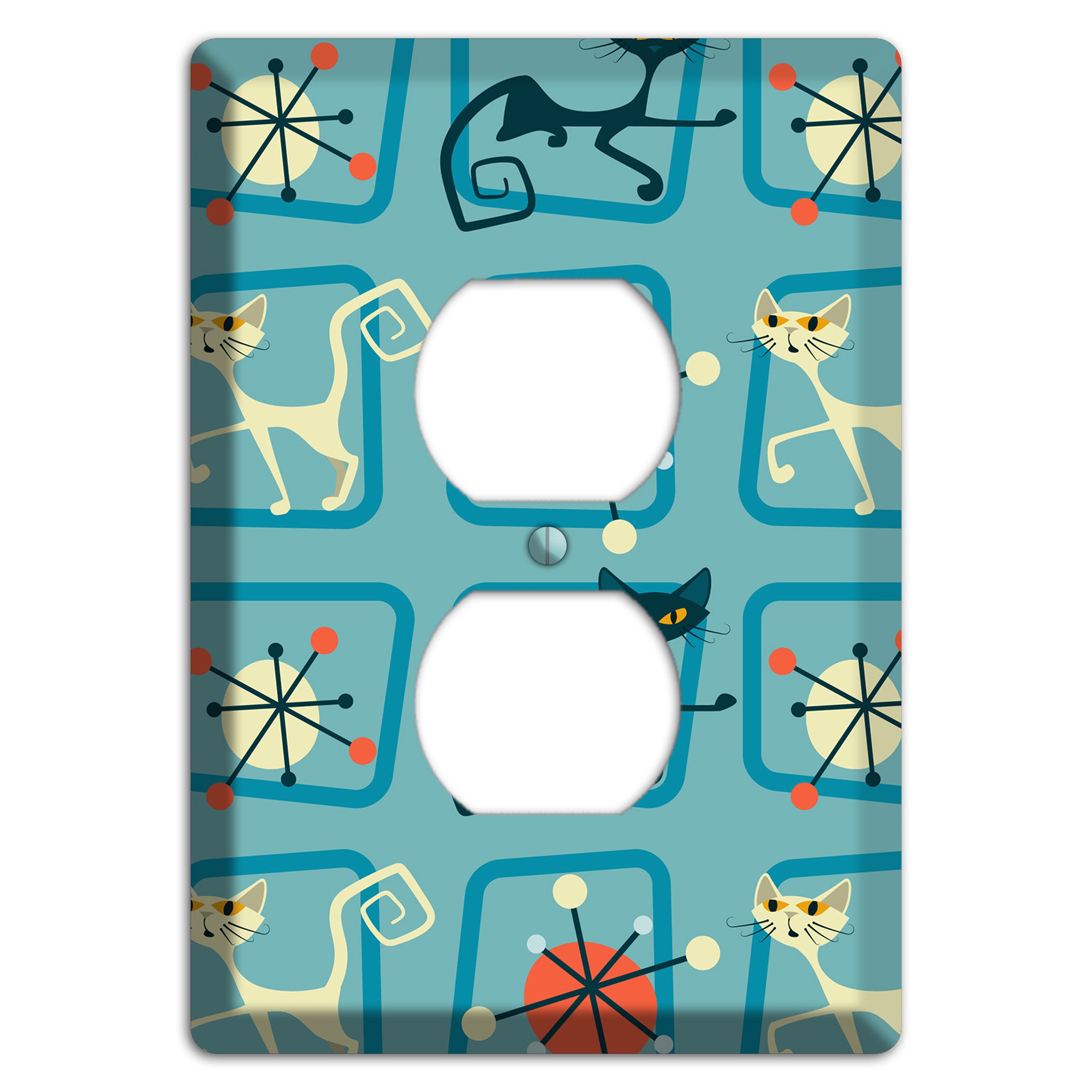 Relaxing Kitties Duplex Outlet Wallplate