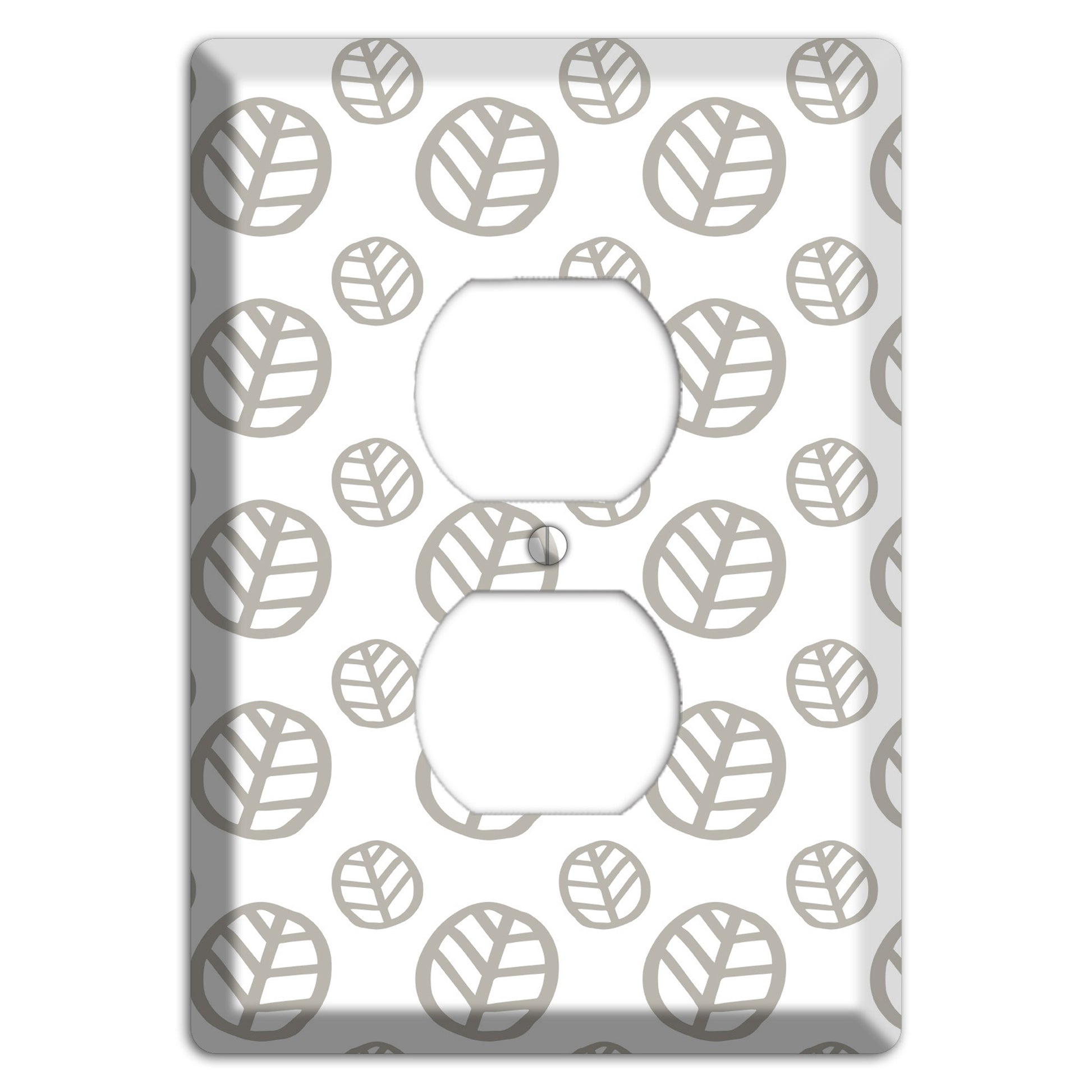 Simple Scandanavian Style JJ Duplex Outlet Wallplate