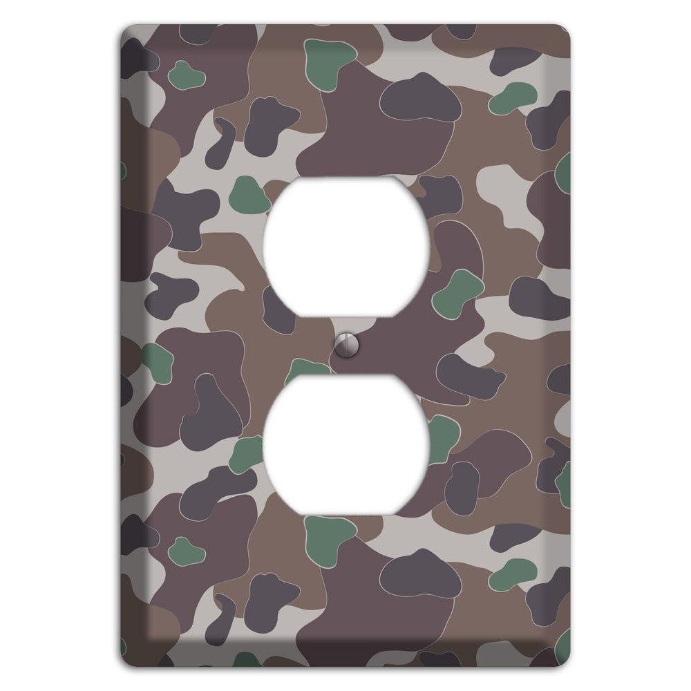 Dark Brown Camo Duplex Outlet Wallplate