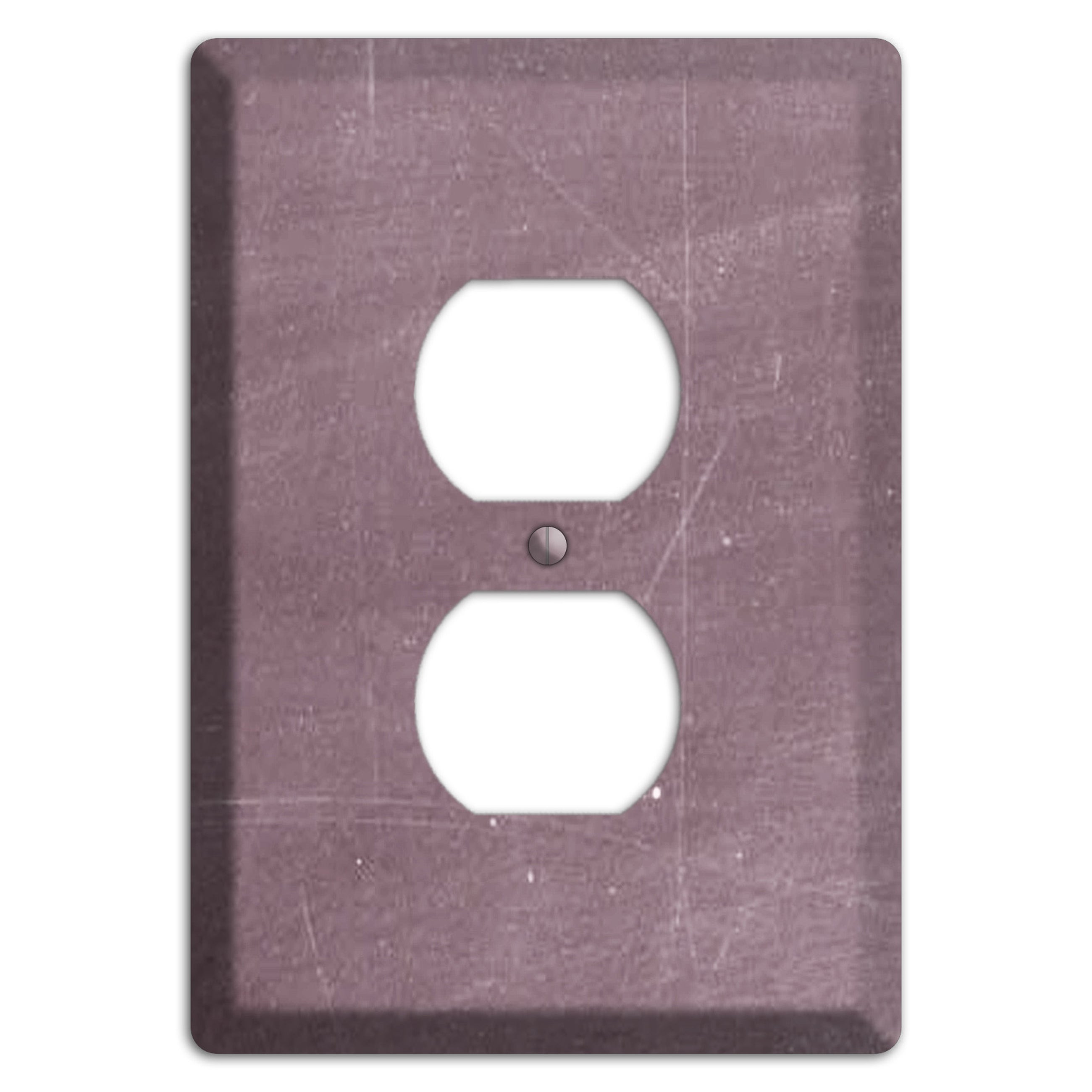 Chalk Maroon Duplex Outlet Wallplate