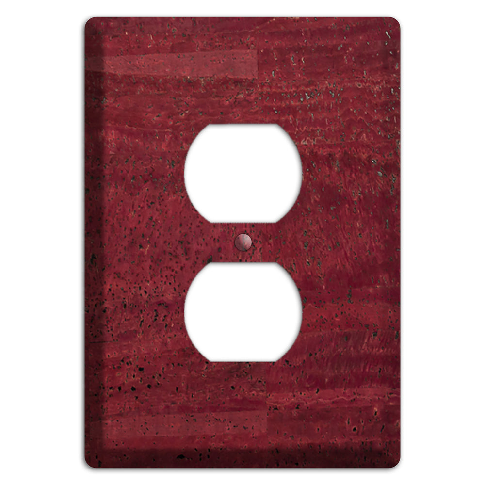 Cranberry Cork Duplex Outlet Wallplate
