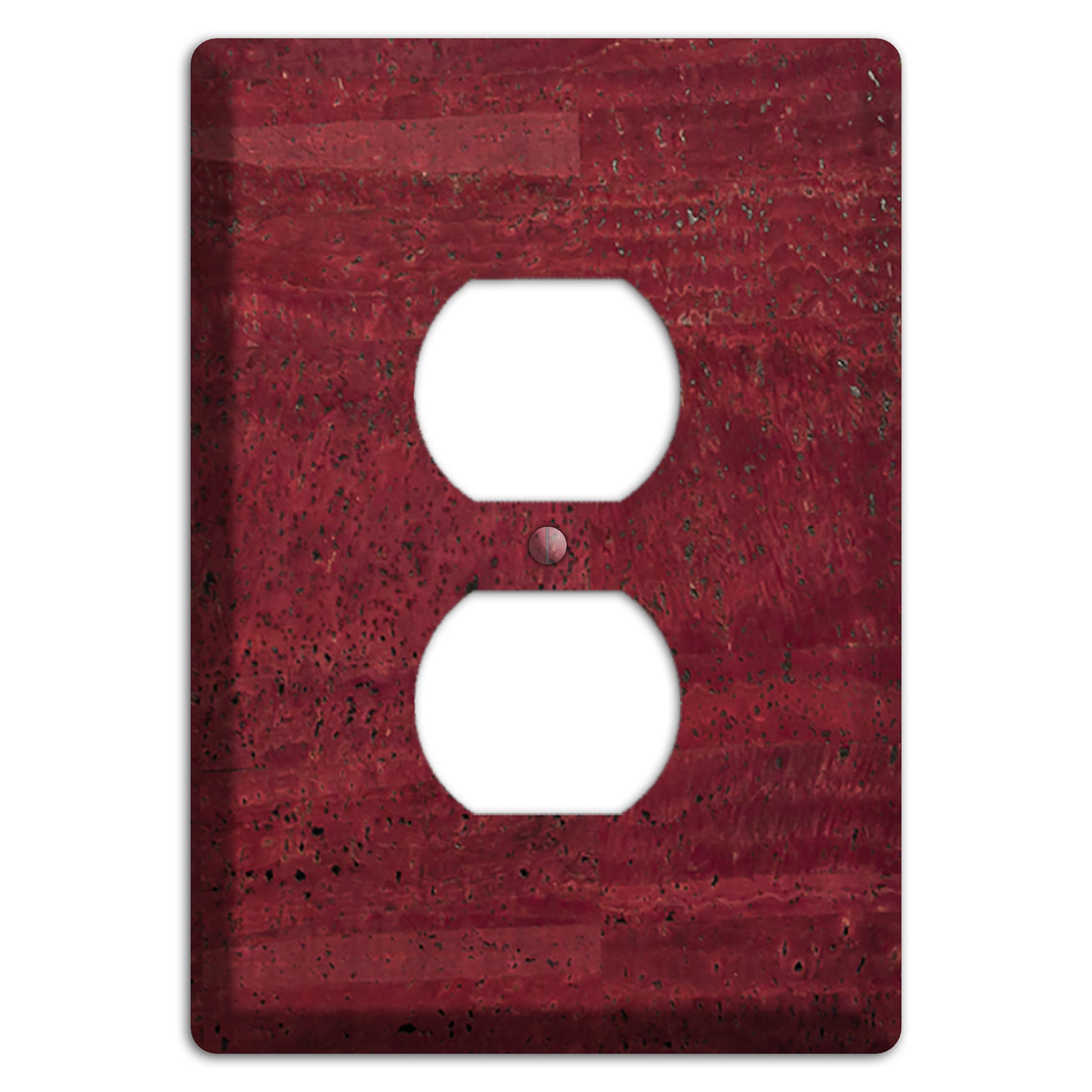 Cranberry Cork Duplex Outlet Wallplate