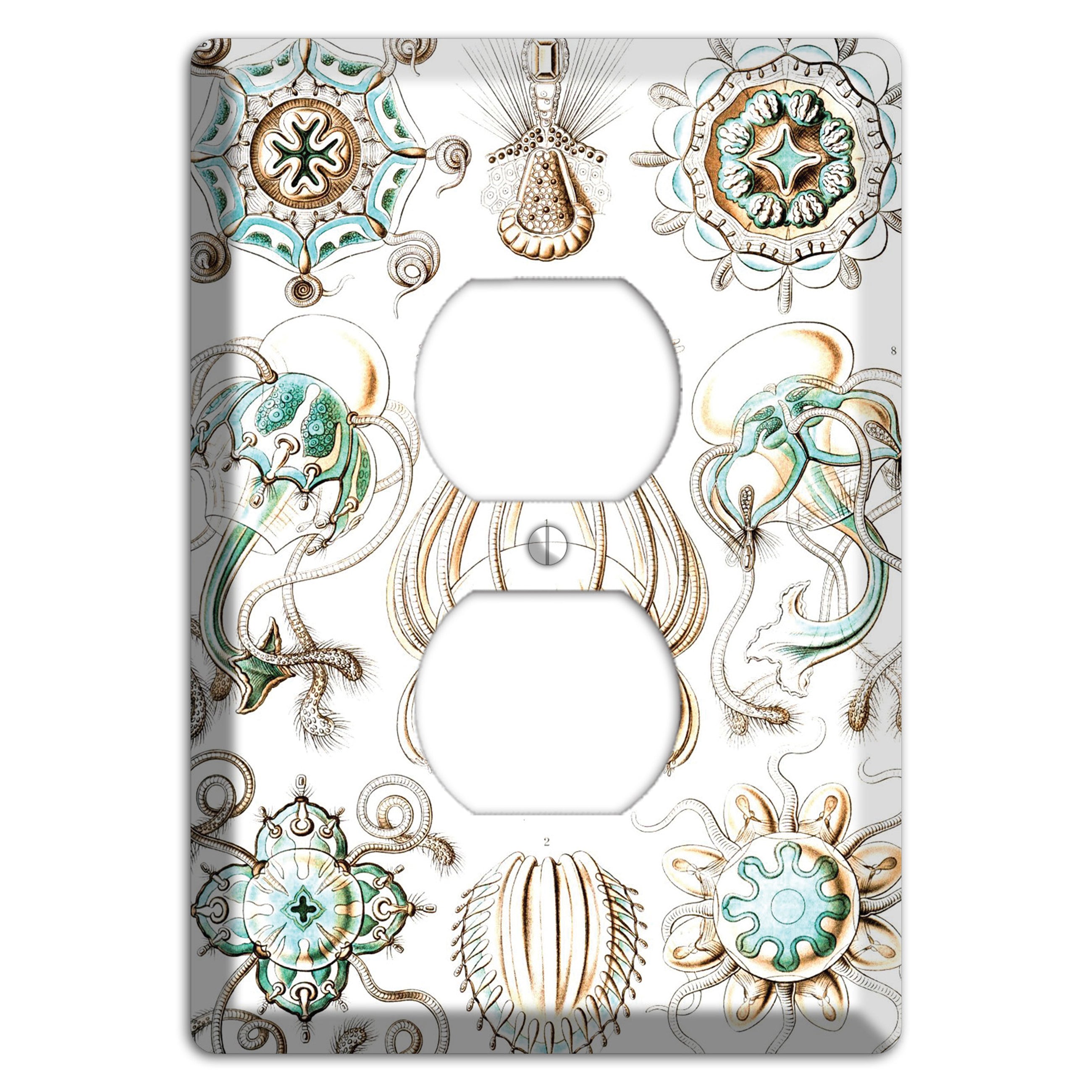 Haeckel - Narcomedusae Duplex Outlet Wallplate