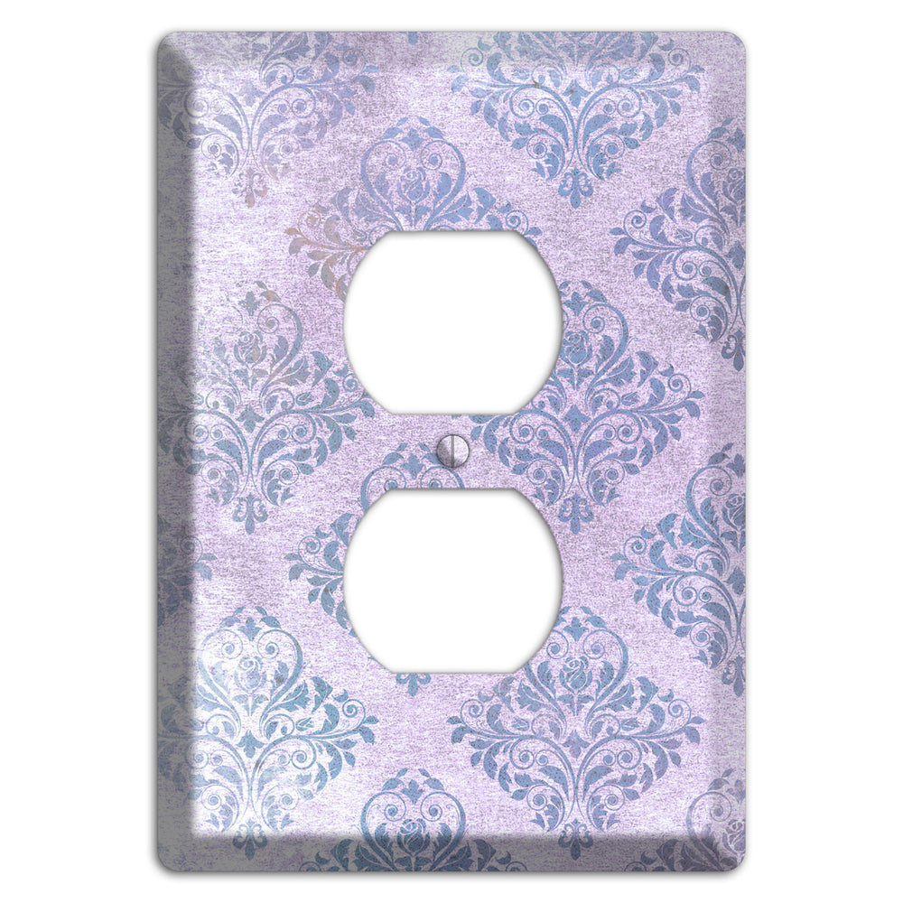 Logan Whimsical Damask Duplex Outlet Wallplate