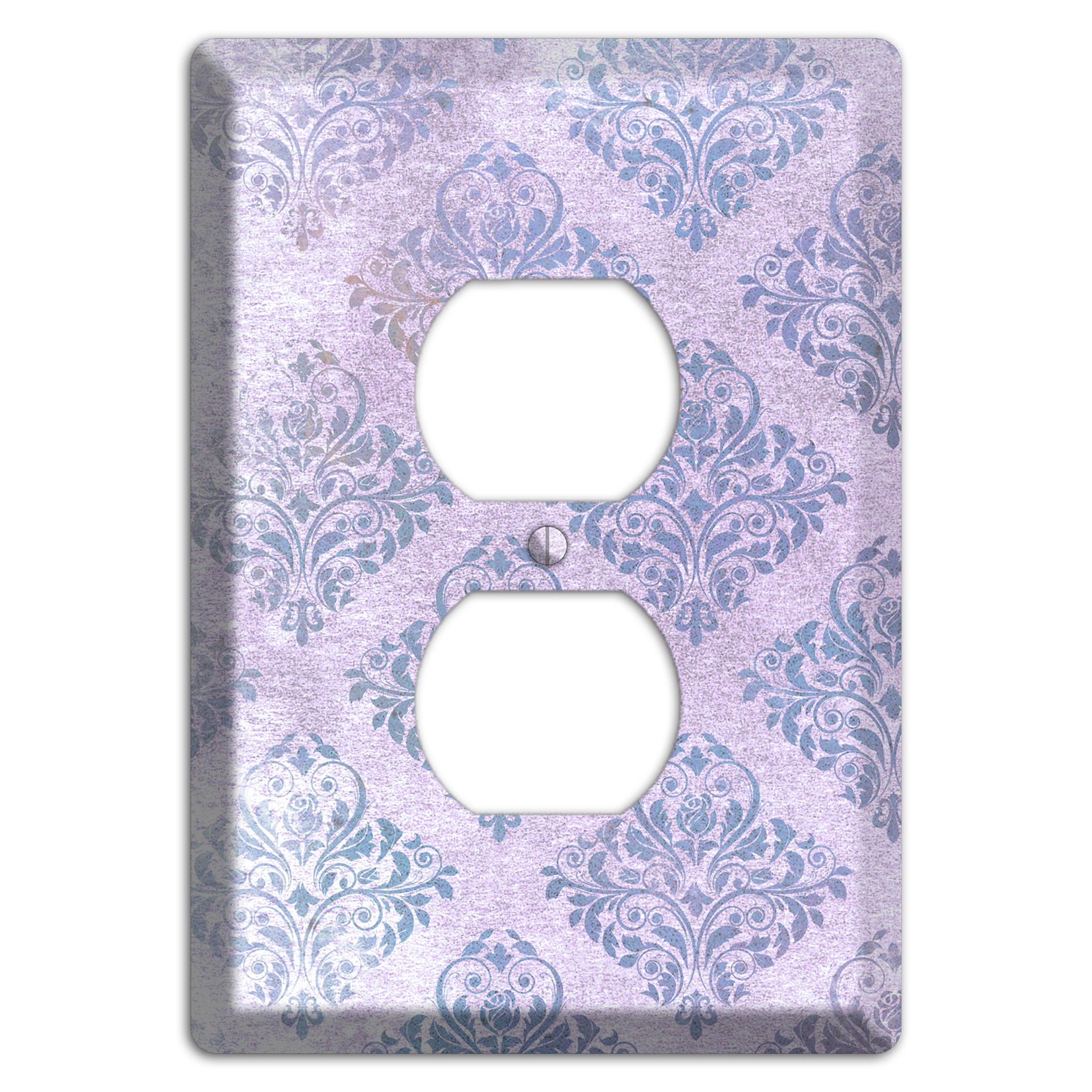 Logan Whimsical Damask Duplex Outlet Wallplate