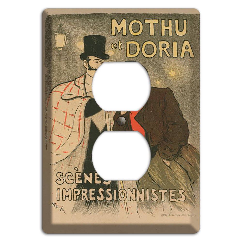 Moutha at Doria Vintage Poster Duplex Outlet Wallplate