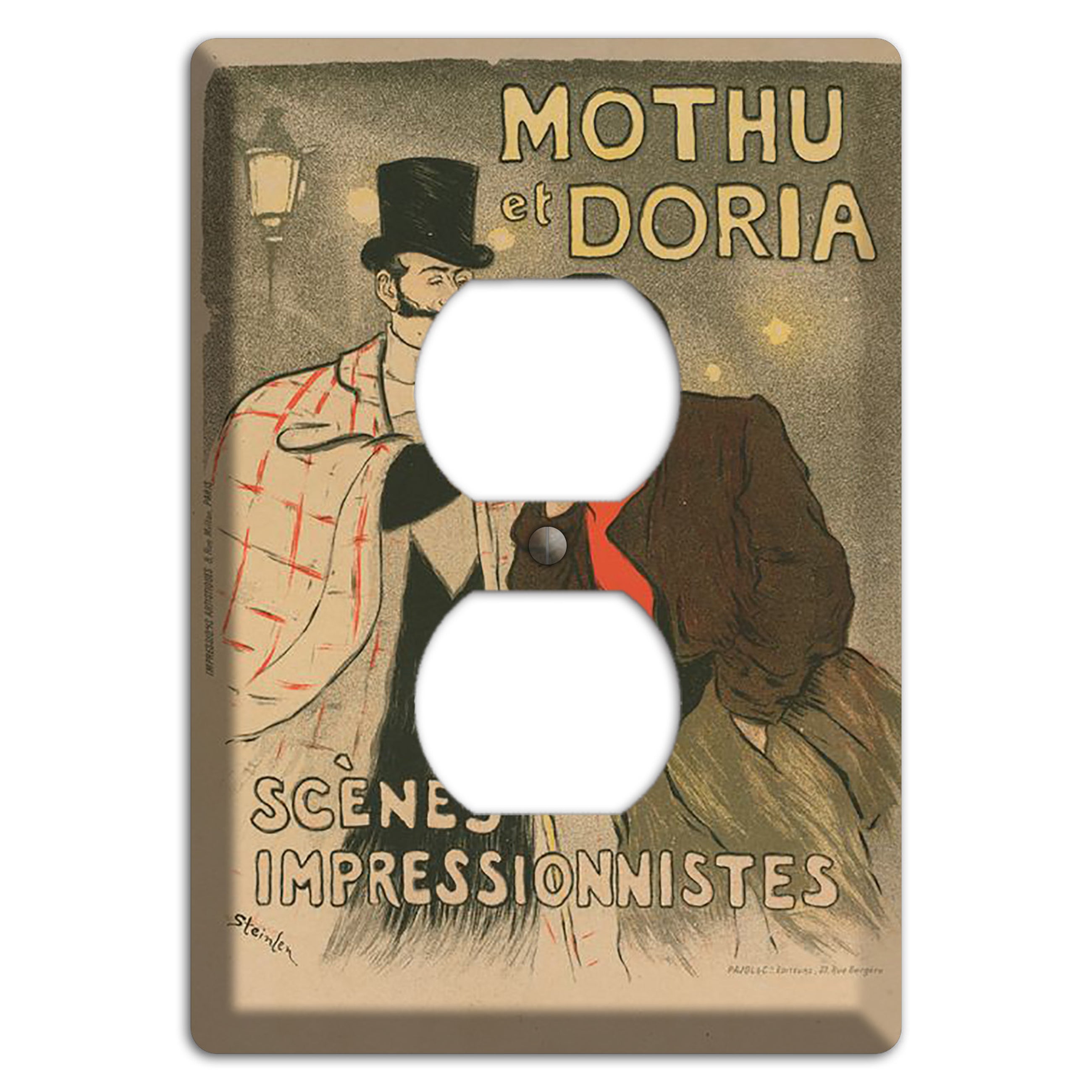 Moutha at Doria Vintage Poster Duplex Outlet Wallplate