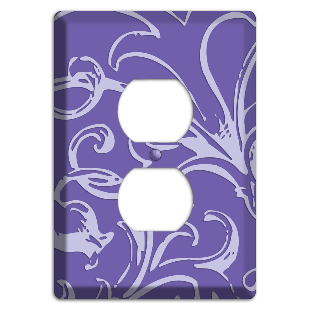 Victorian Light Purple Duplex Outlet Wallplate
