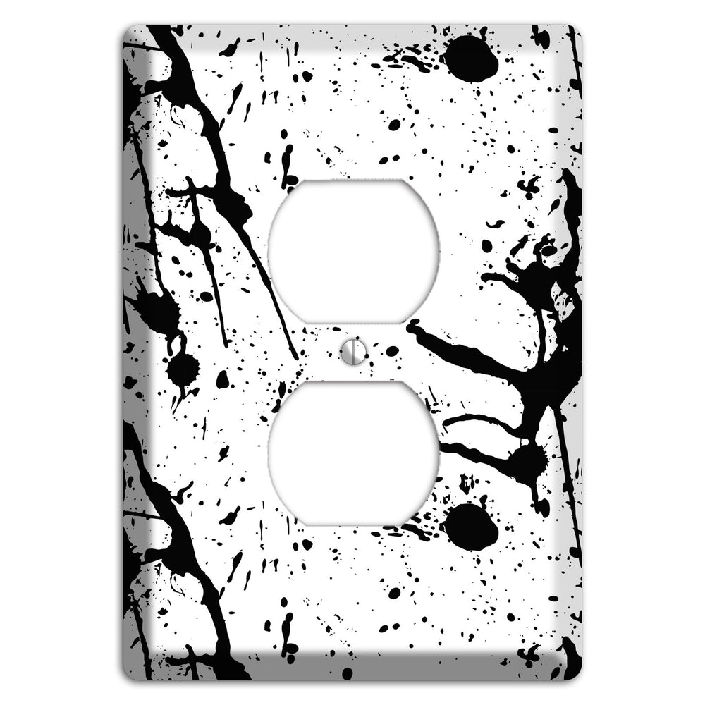 Ink Drips 8 Duplex Outlet Wallplate