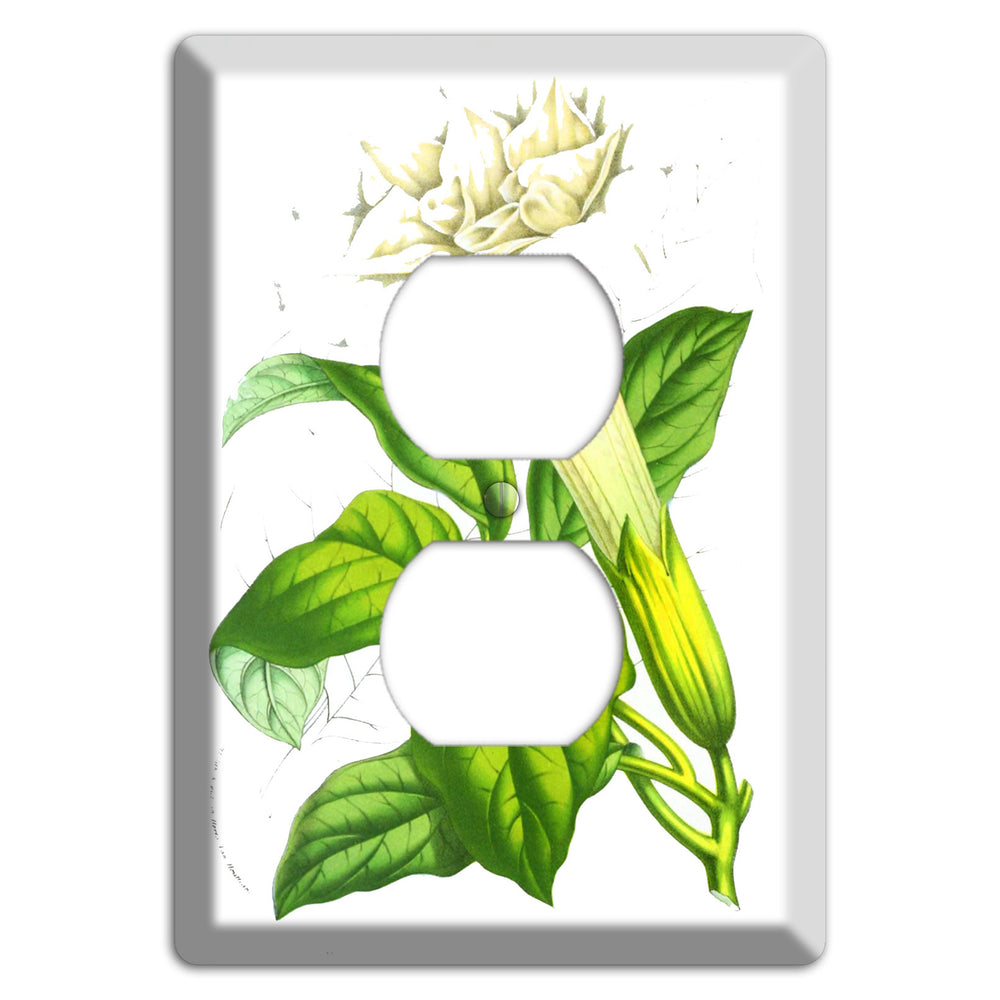 Datura Fastuosa Duplex Outlet Wallplate