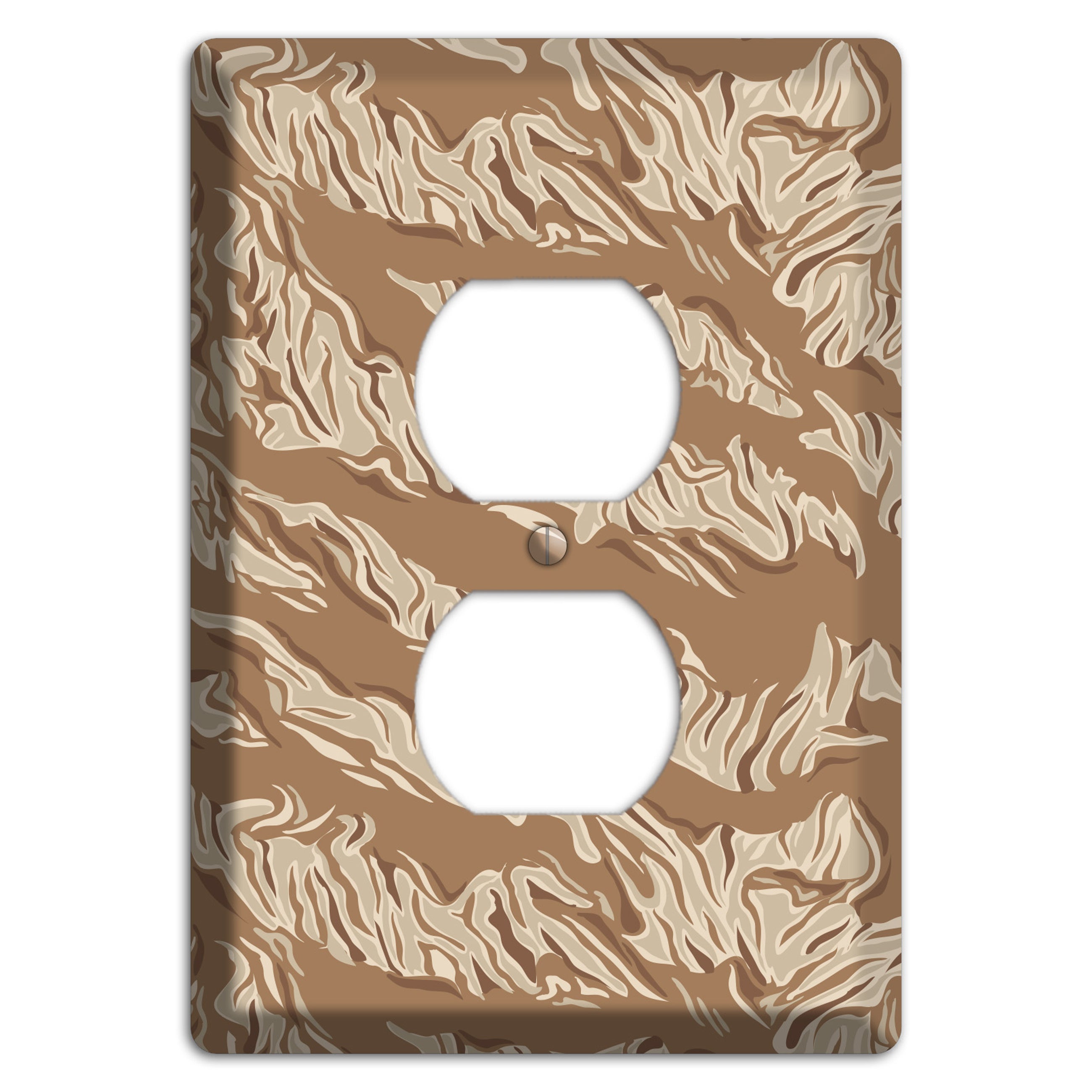 Desert Tiger Camo Duplex Outlet Wallplate