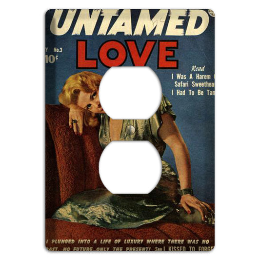Untamed Love Vintage Comics Duplex Outlet Wallplate