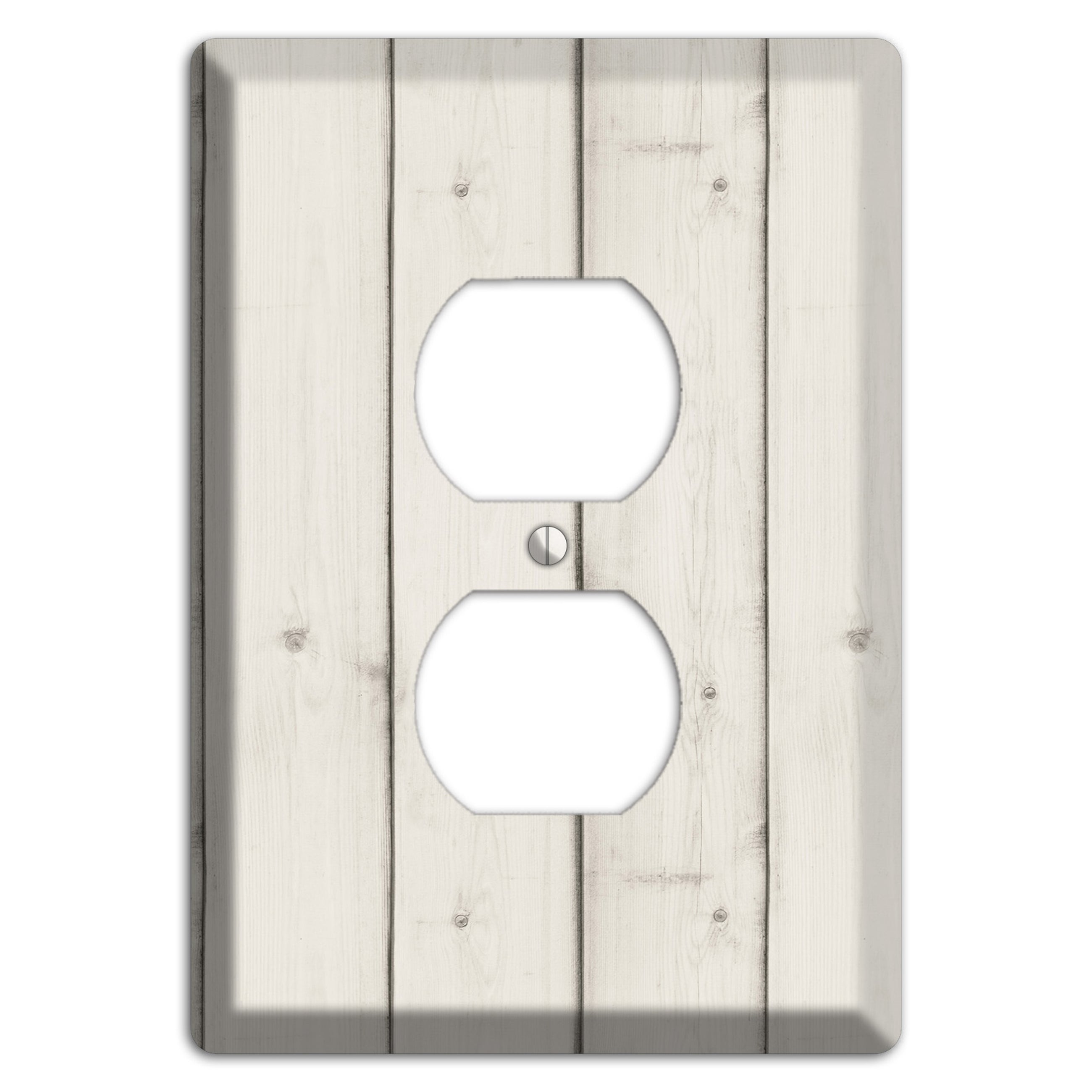 Satin Linen Antique Duplex Outlet Wallplate