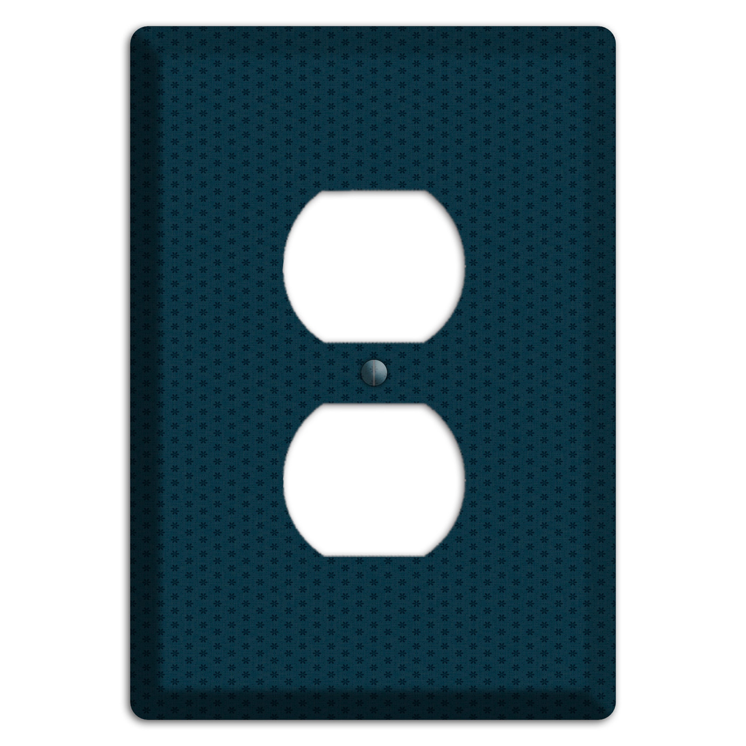 Blue with Tiny Asters Duplex Outlet Wallplate