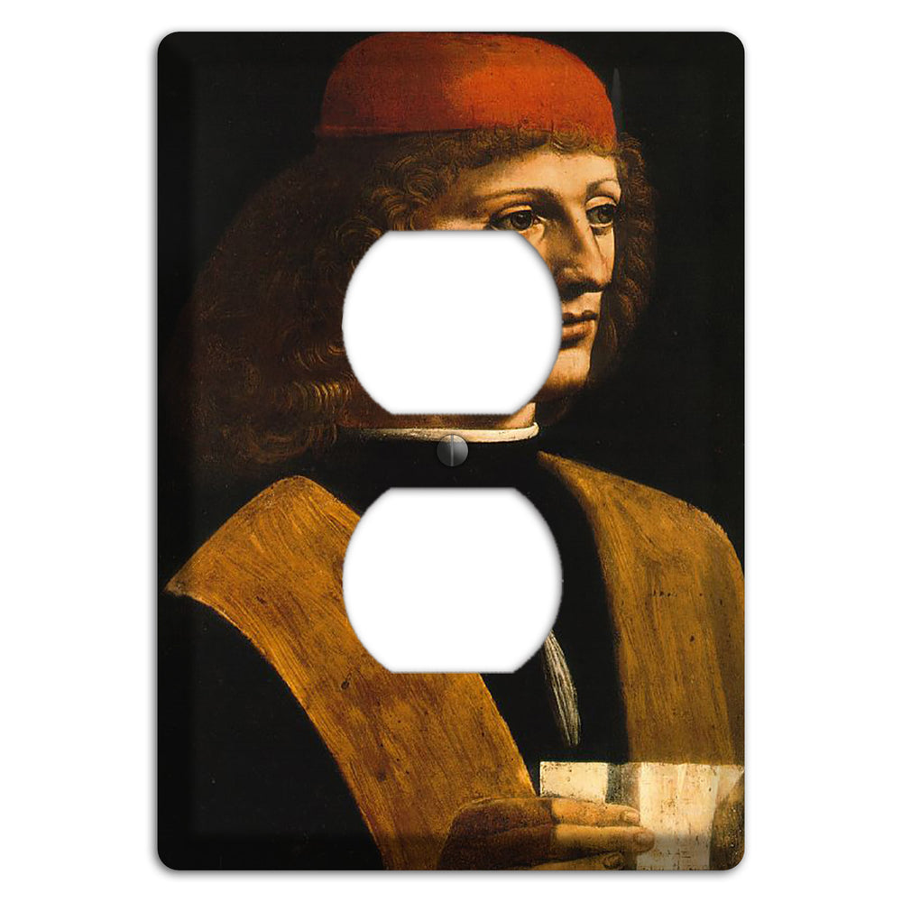 Da Vinci - Portrait of a Musician Duplex Outlet Wallplate