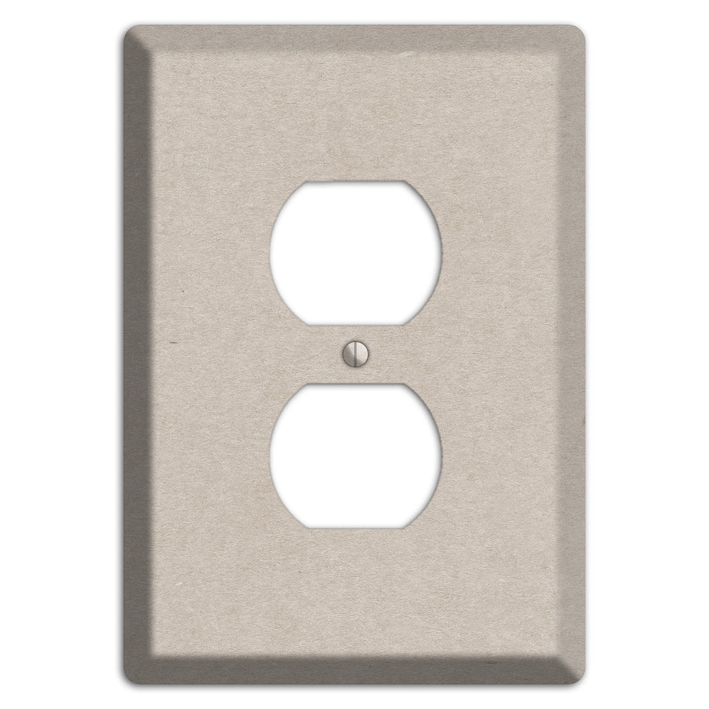 Bison Hide Kraft Duplex Outlet Wallplate