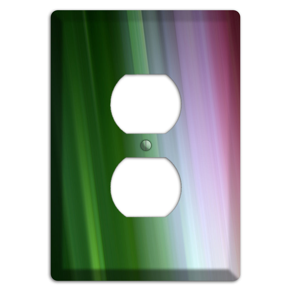 Green Lavender and Pink Ray of Light Duplex Outlet Wallplate
