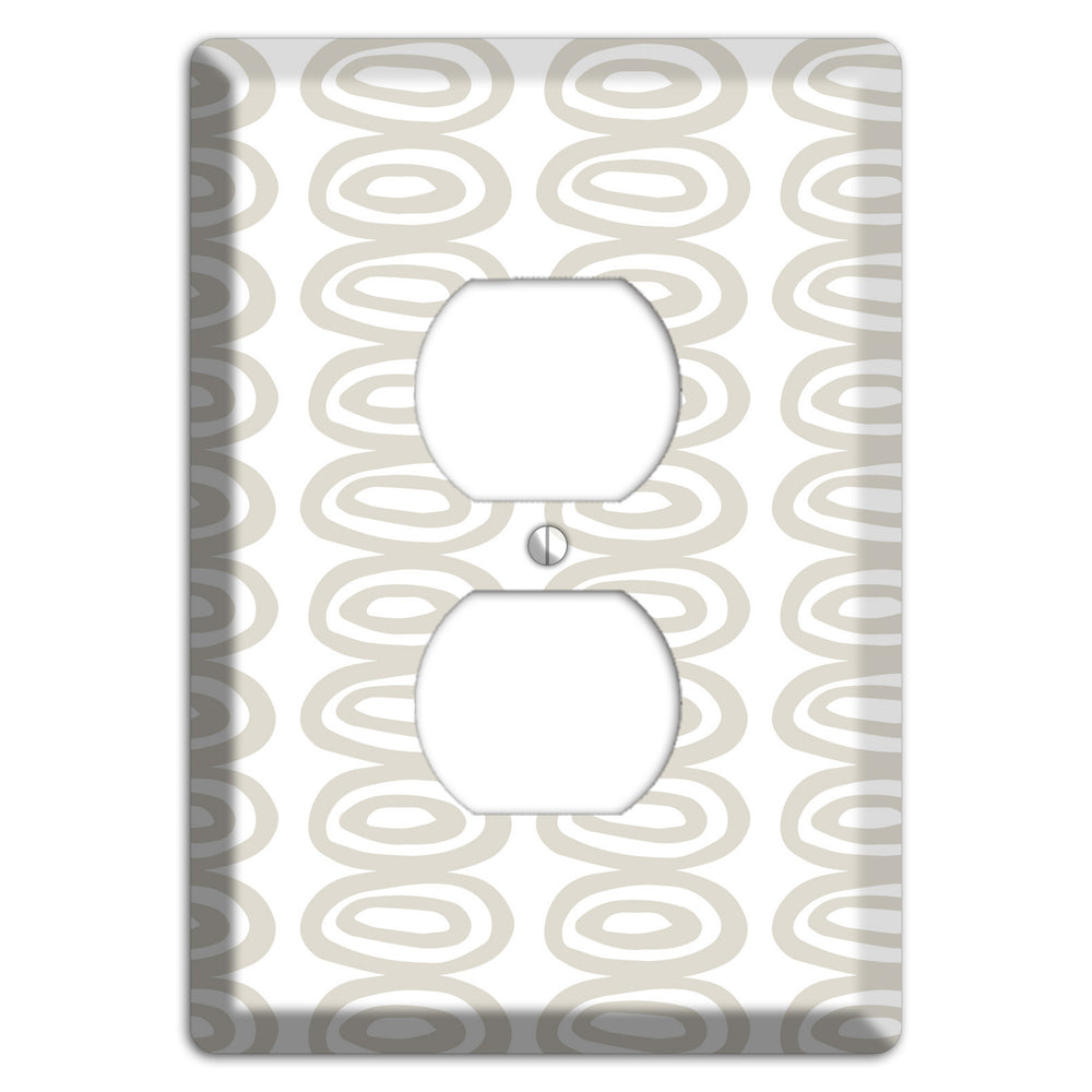 Simple Scandanavian Style S Duplex Outlet Wallplate